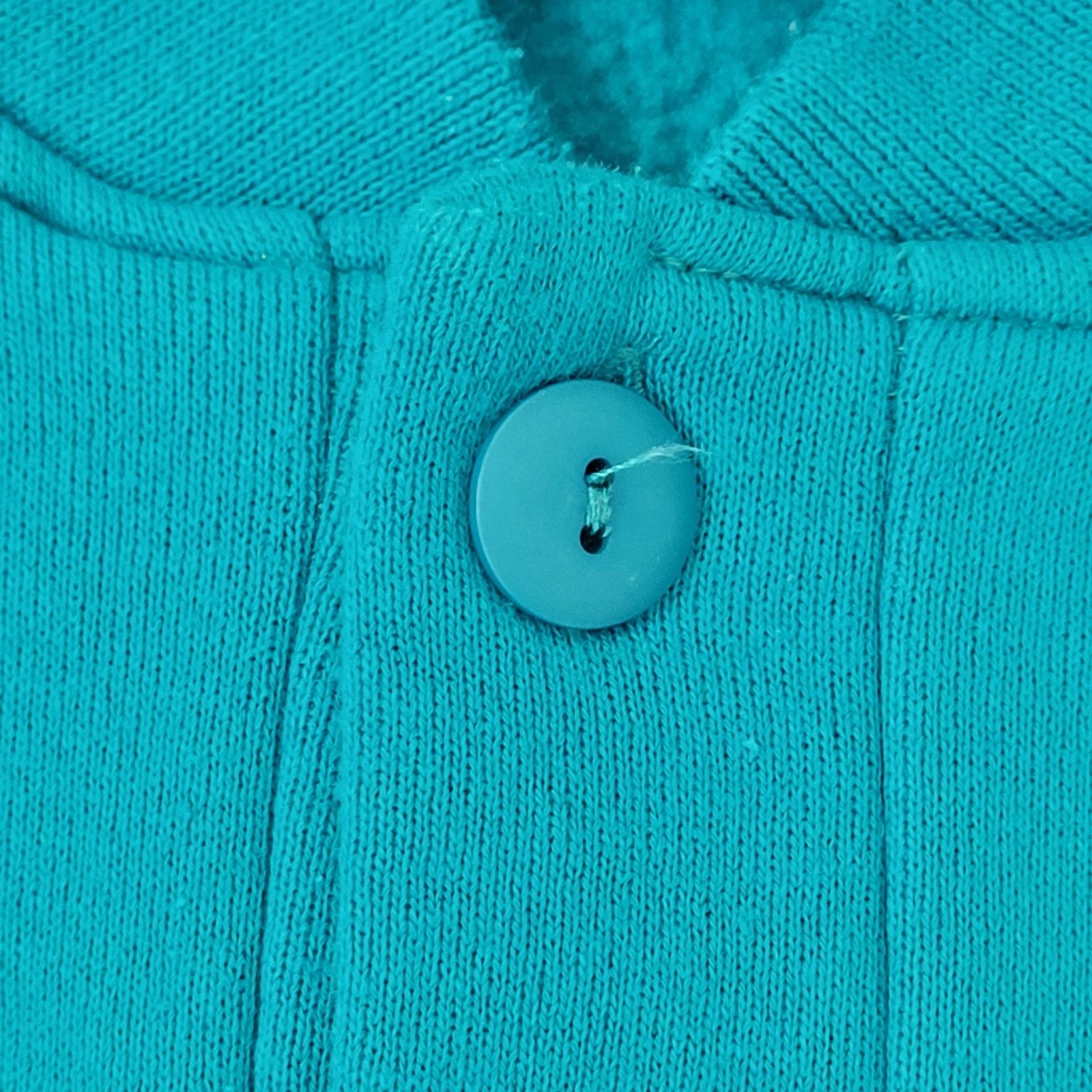 Lee Vintage 90s MOD LEE Sweatshirt Women Large 20x26 Blue Henley Size L / US 10 / IT 46 - 15 Thumbnail