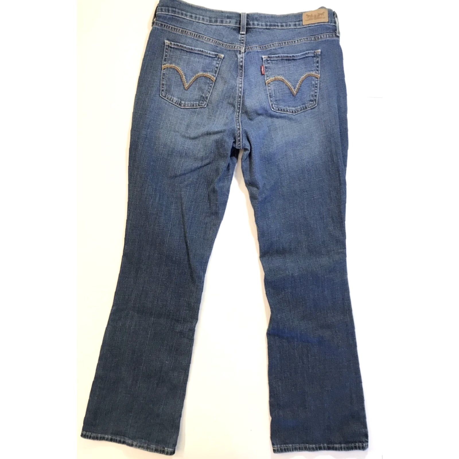 Levi's LEVI'S 515 Bootcut Jeans Denim Women 10 Regular 30W x 32L Stretch Medium Wash Blue Size 32" / US 10 / IT 46 - 4 Thumbnail