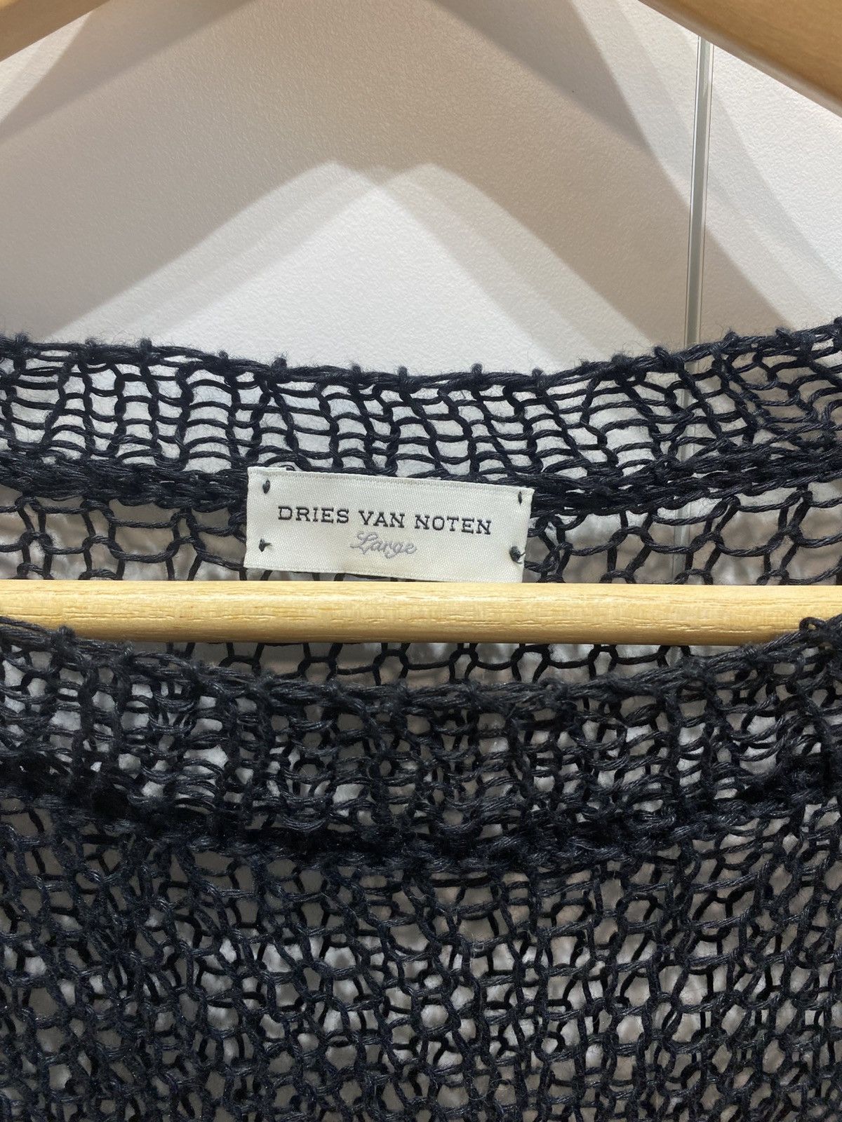 Dries Van Noten Dries Van Noten - Archive, Open Gauge, Distressed Knit Size US L / EU 52-54 / 3 - 9 Thumbnail