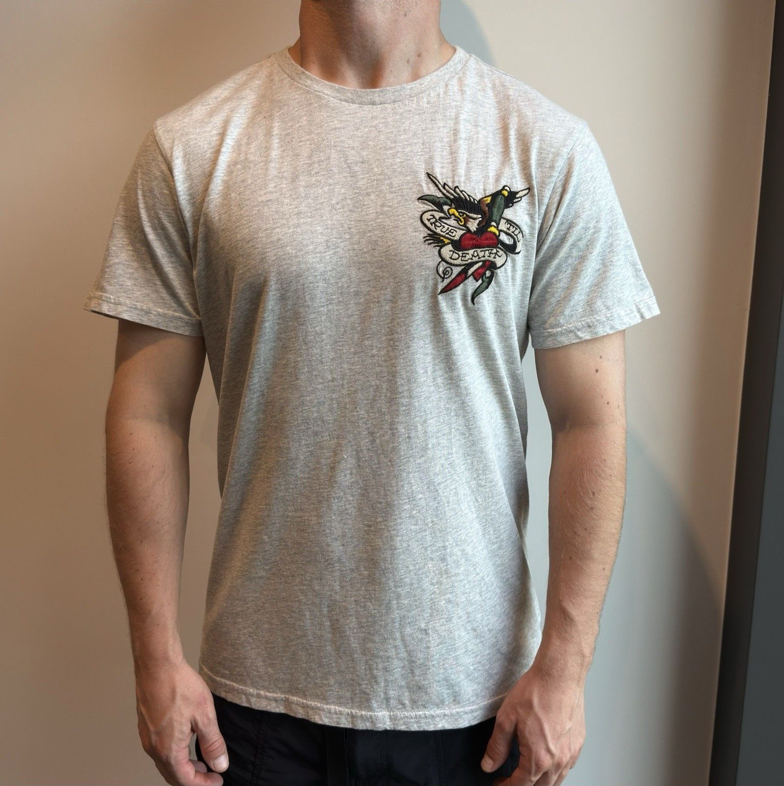 Ed Hardy Ed Hardy by Christian Audigler Mens T-Shirt Tee Emroidered Size US L / EU 52-54 / 3 - 1 Thumbnail