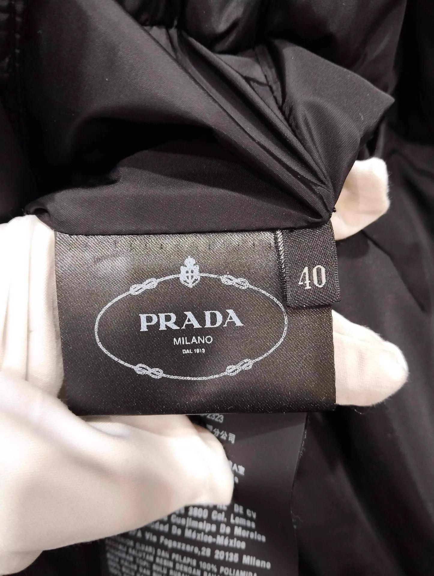 Prada PRADA black hooded mid-length down coat 40 Size S / US 4 / IT 40 - 6 Thumbnail