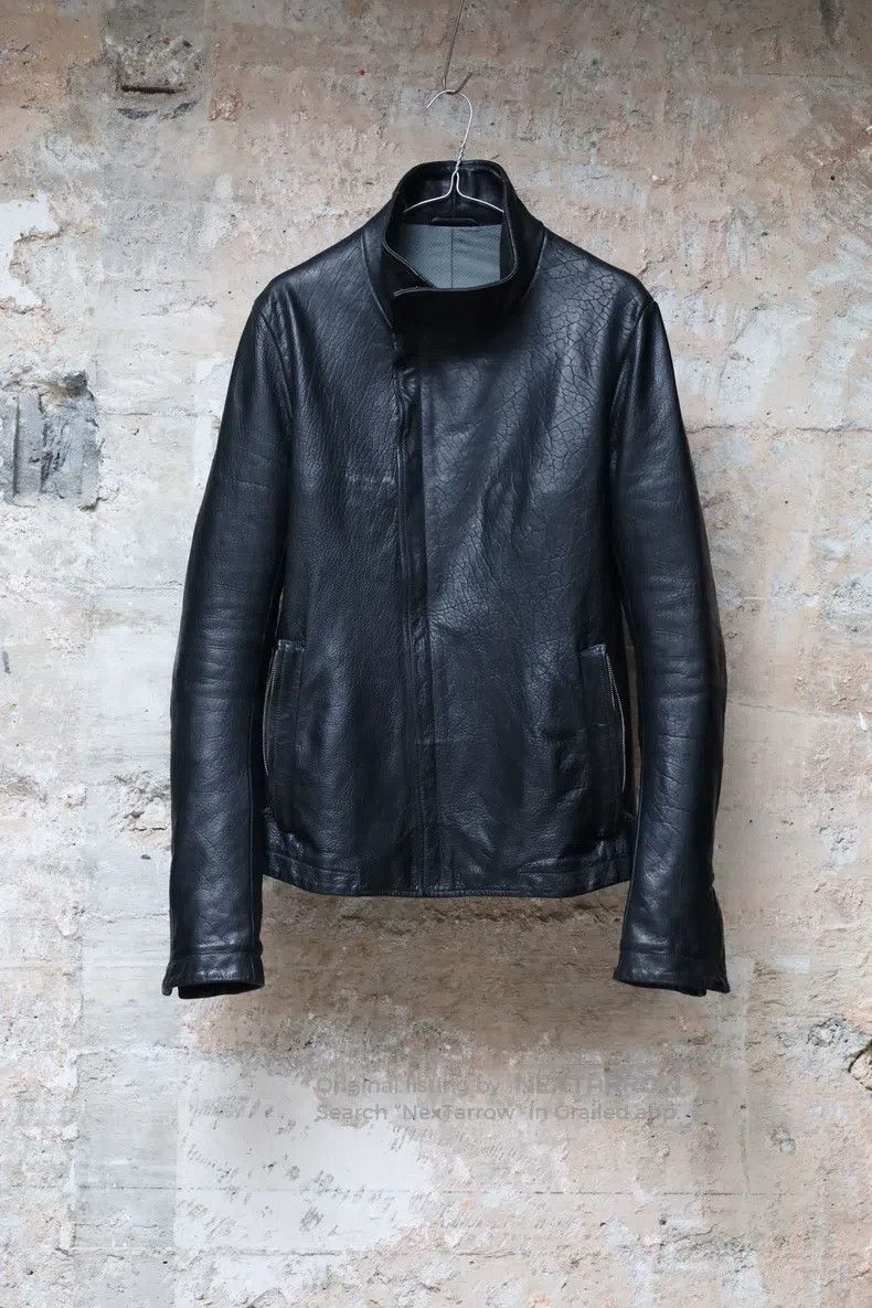 Carol Christian Poell Carol Christian Poell Elbow titanium leather jacket Size US S / EU 44-46 / 1 - 3 Thumbnail