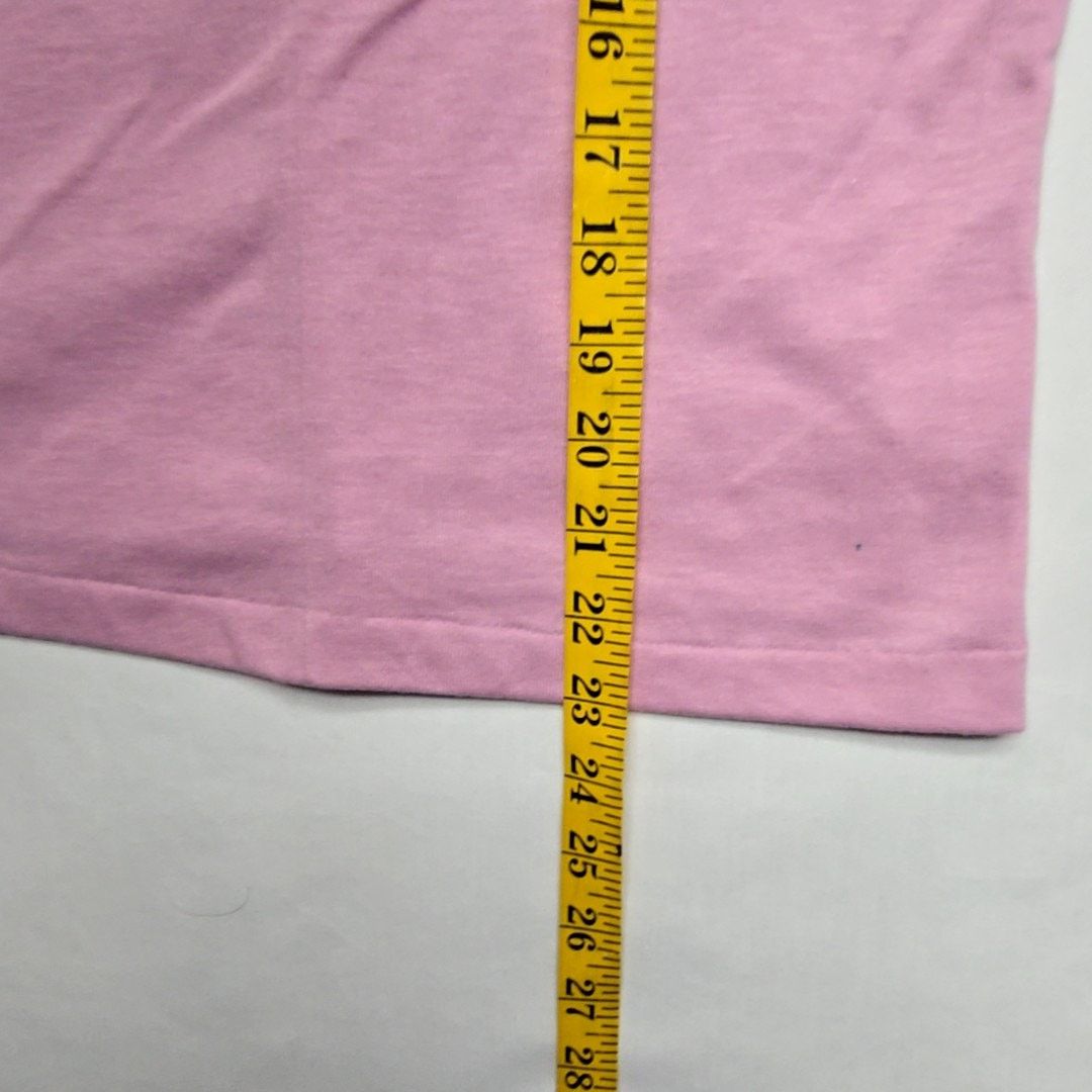 Hanes Vintage Polo Hanes Pink Short Sleeve Women Small Shirt 90s Size S / US 4 / IT 40 - 8 Thumbnail