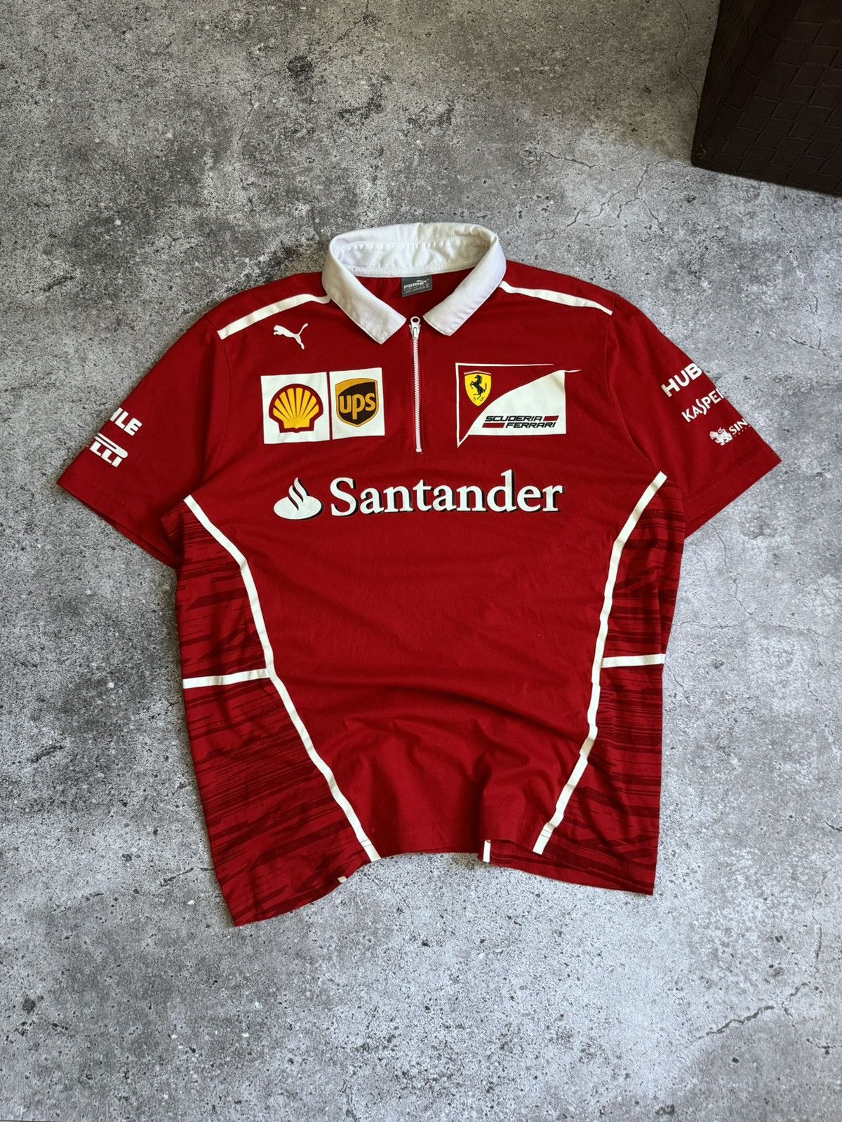 Ferrari × Puma Puma x Ferrari racing Y2K team red polo t shirt Size US XL / EU 56 / 4 - 1 Thumbnail