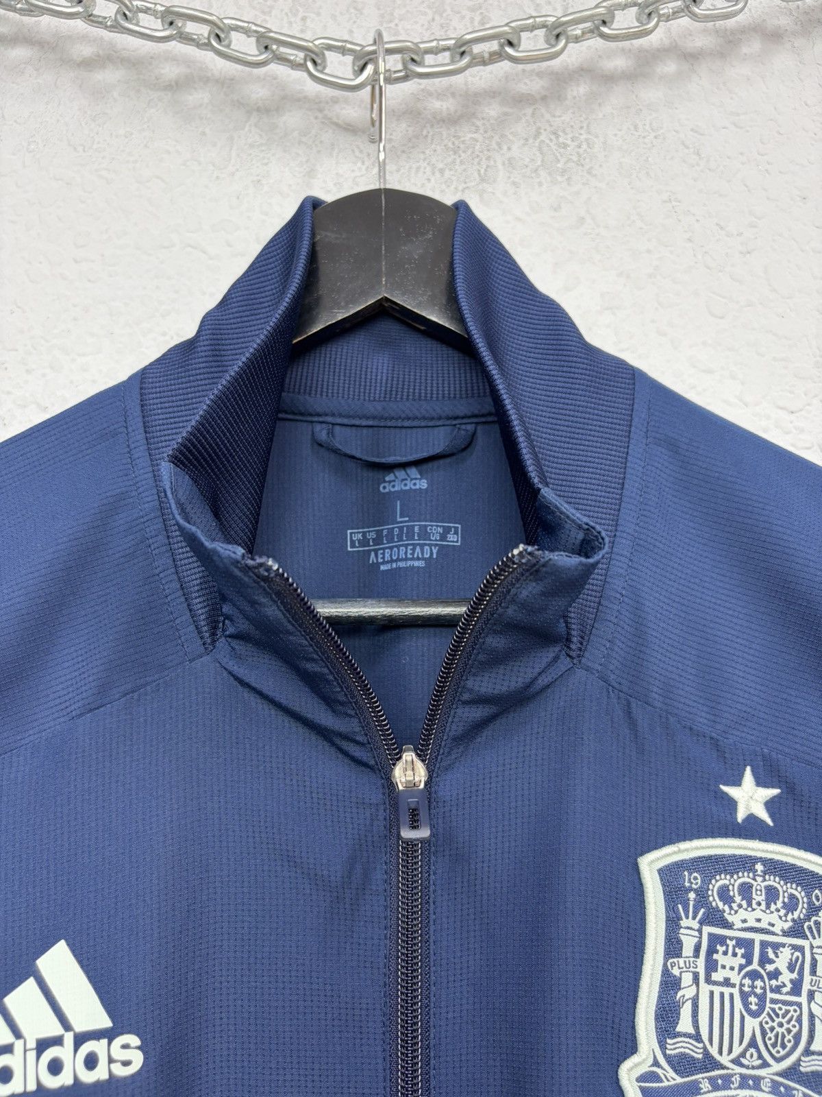 Adidas Adidas Spain National Team Track Jacket Navy Football Traini Size US L / EU 52-54 / 3 - 12 Thumbnail