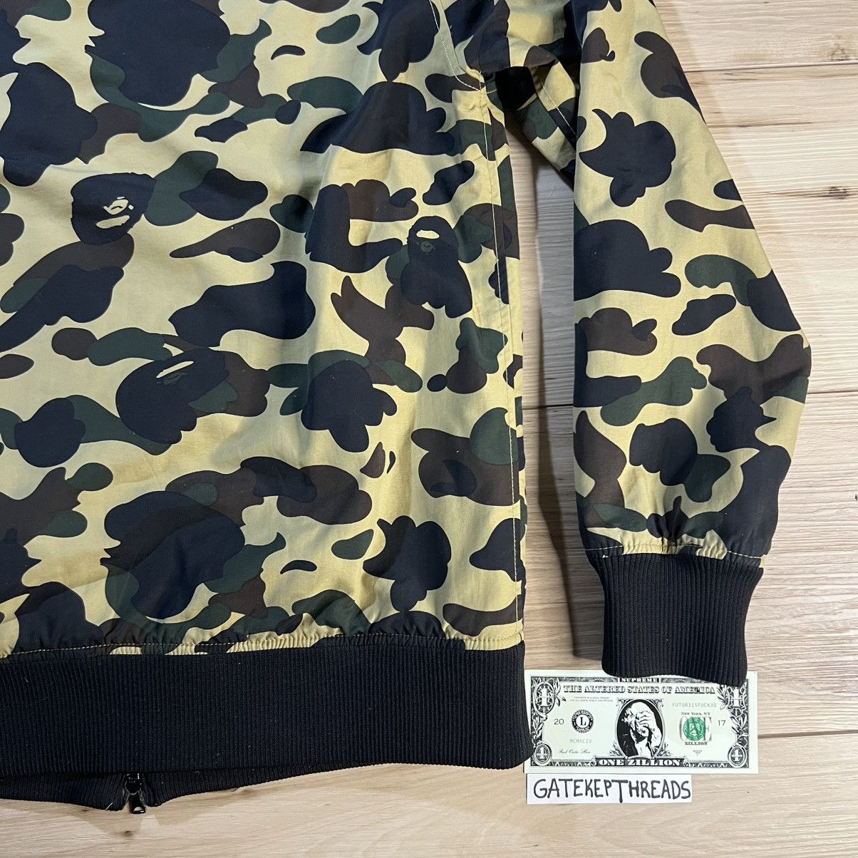 Bape BAPE Beige ABC Camo Fleece Lined Windbreaker Jacket Size US XL / EU 56 / 4 - 23 Thumbnail