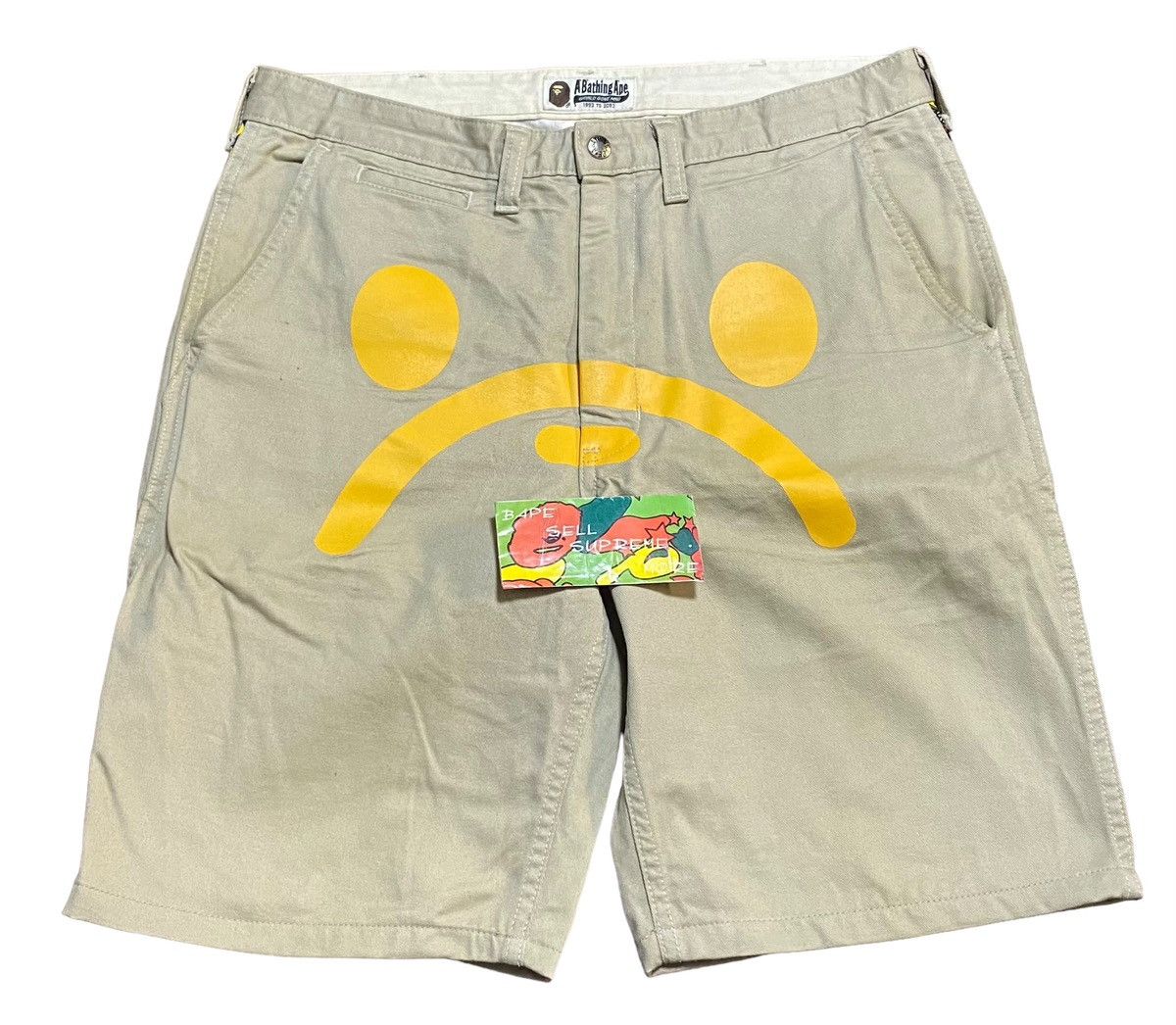 Bape BAPE Milo short pants beige Size US 34 / EU 50 - 1 Thumbnail