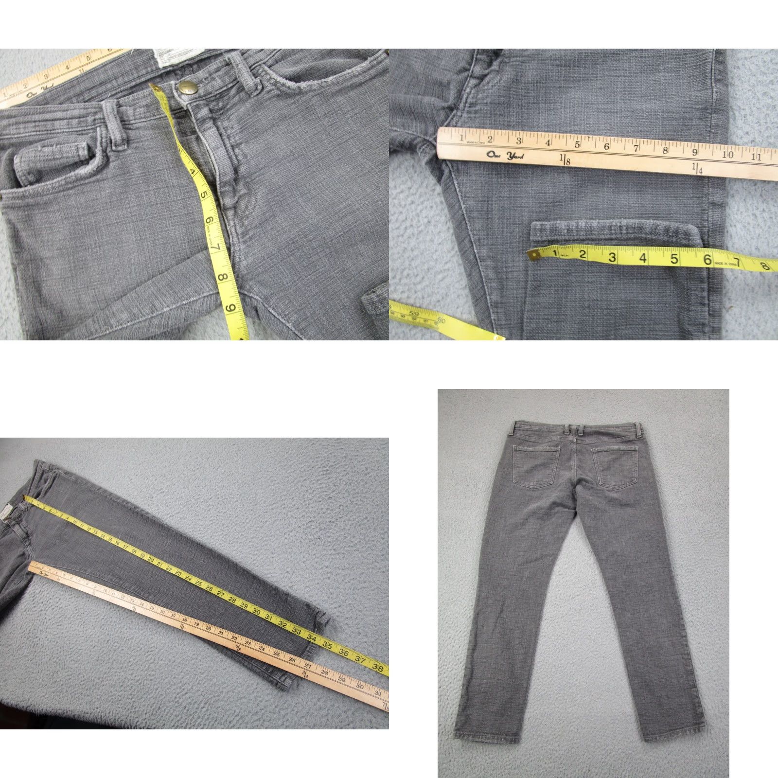 Vintage Current Elliott Pants Womens 32 Ankle Chino Boho Workwear Donegal Tweed Weave Size 24" / US 00 / IT 34 - 8 Thumbnail