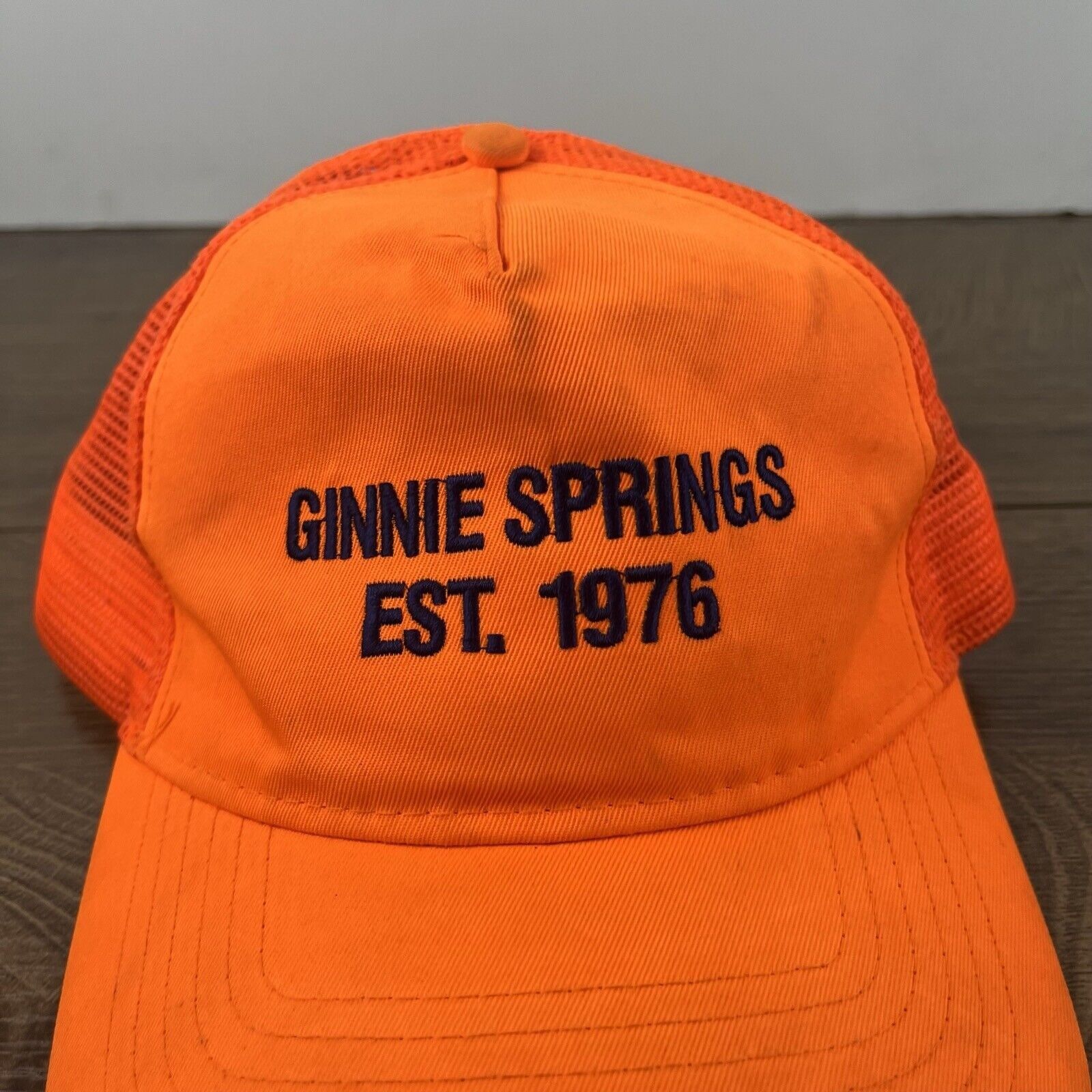 Other Ginnie Springs 1976 Hat Snapback Hat Orange Adjustable Hat A Size ONE SIZE - 7 Thumbnail