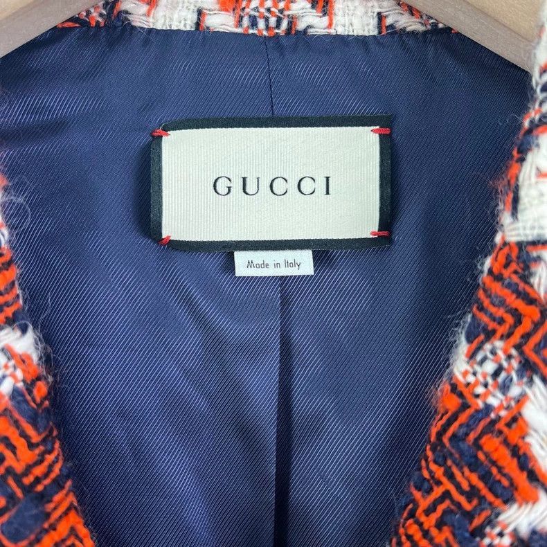 Gucci Gucci Red Tweed Blazer Jacket-2506 Size US M / EU 48-50 / 2 - 2 Thumbnail