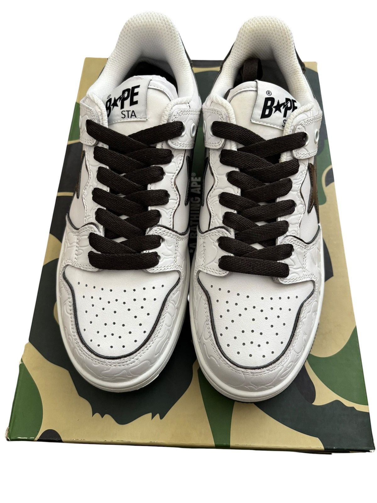 Bape A Bathing Ape Bape SK8 Sta White Silver Size US 6 / EU 39 - 7 Thumbnail