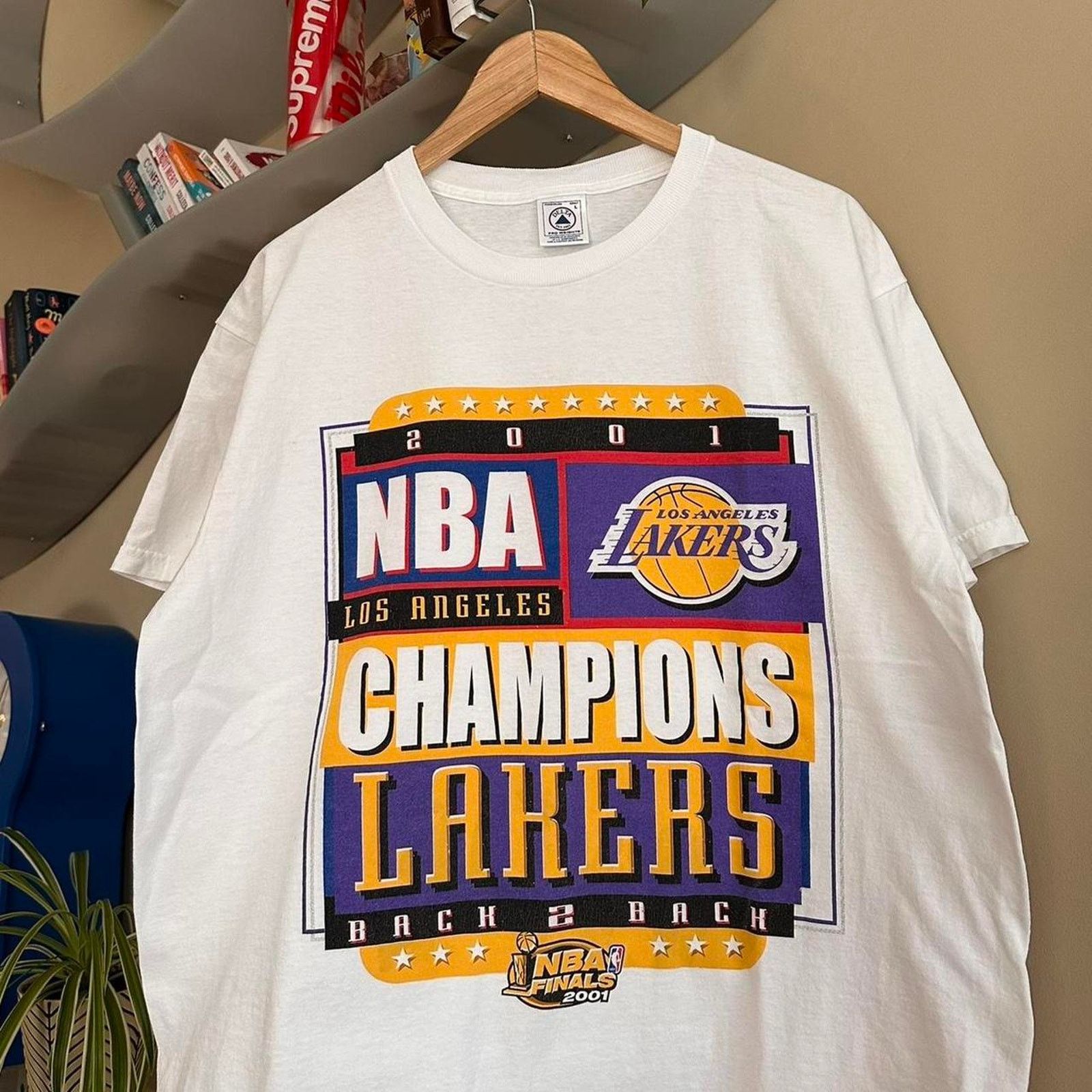 NBA × Vintage Vintage 2001 Los Angeles Lakers Shirt Size US L / EU 52-54 / 3 - 2 Thumbnail