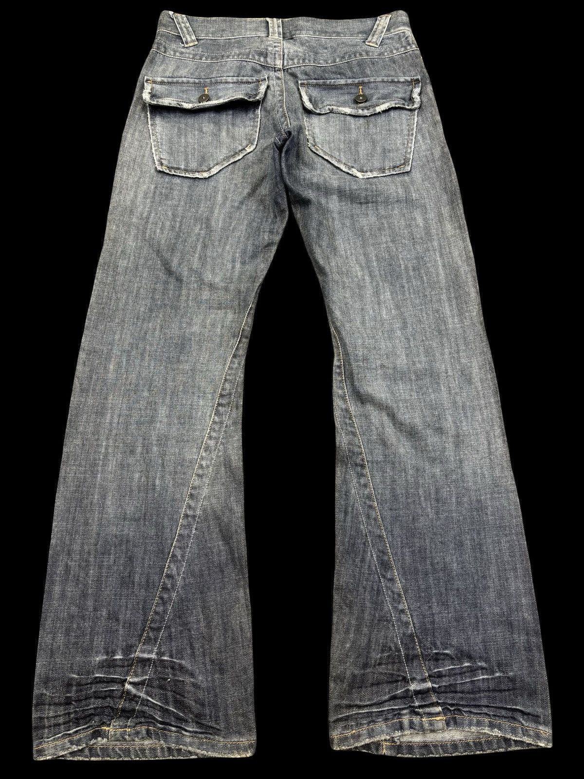 Japanese Brand 💥Flare💥Buona Giornata Twisted Leg Flare Denim F921 Size US 32 / EU 48 - 1 Thumbnail