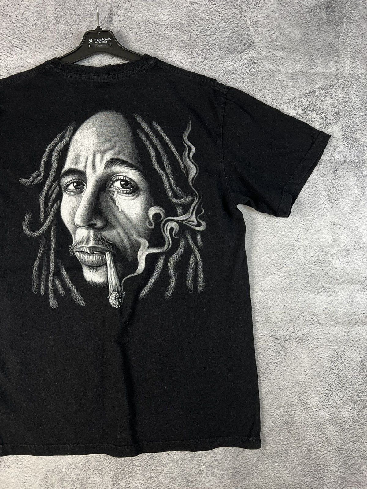 Band Tees × Bob Marley × Vintage Vintage Bob Marley overprinted merchandise T-shirt Size US XL / EU 56 / 4 - 5 Thumbnail