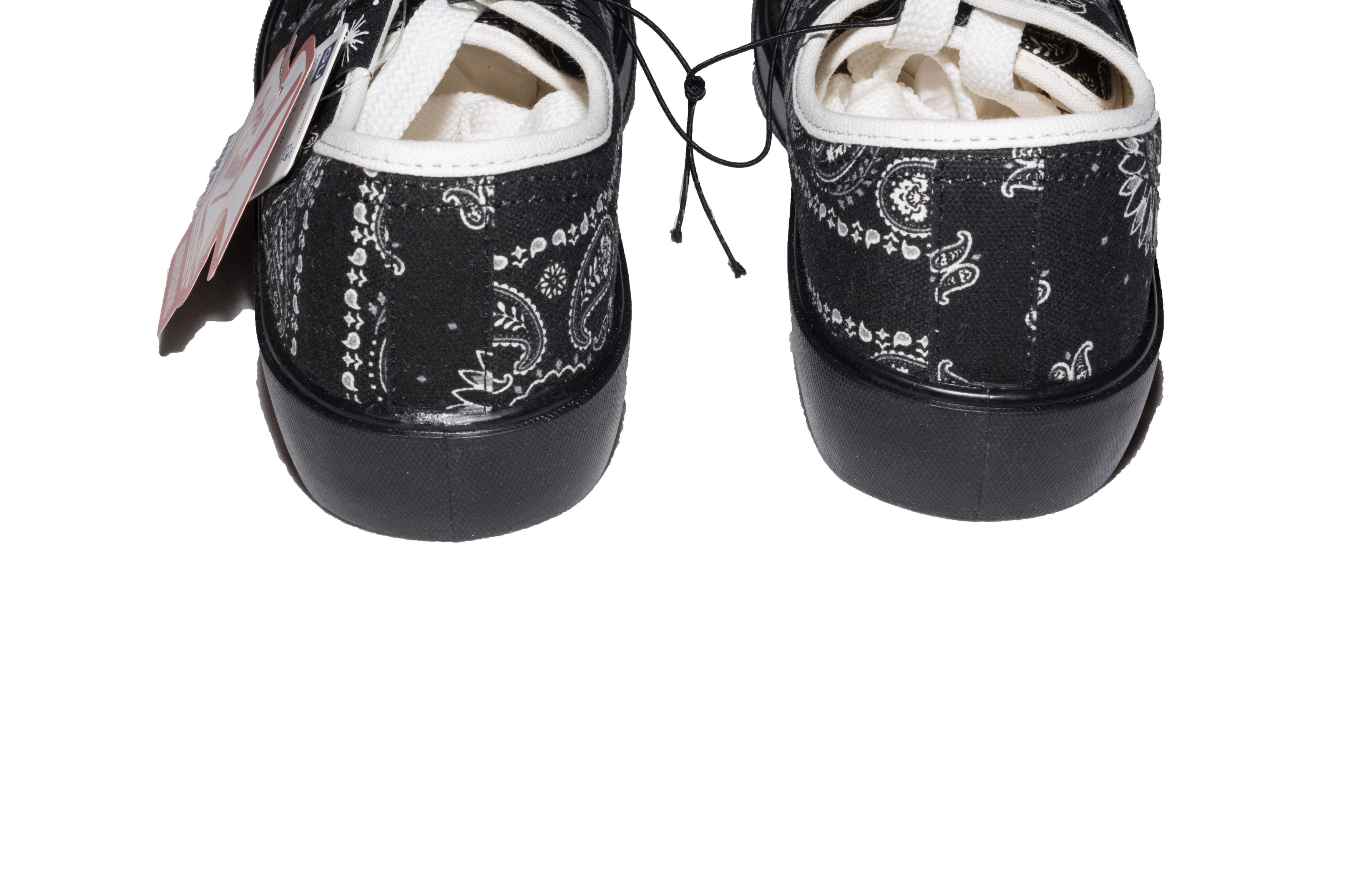 Maison MIHARA YASUHIRO Double Black Paisley Lace Up Court Shoes Size US 8.5 / EU 41-42 - 4 Thumbnail