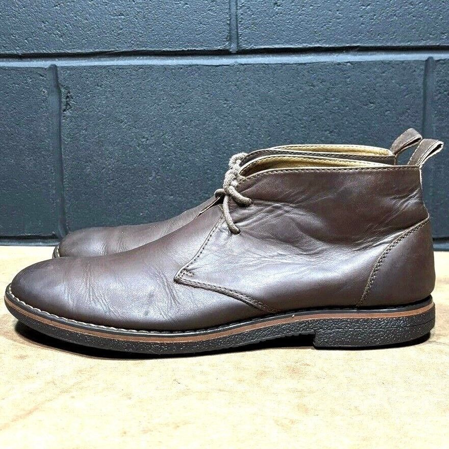 GBX × Streetwear GBX Barker Peanut Brown Leather Lace-up  display picture 1