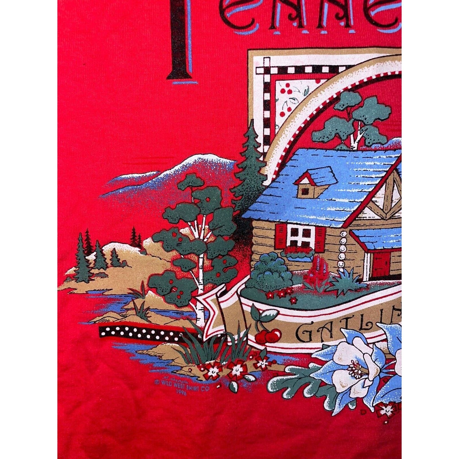 Vintage Vintage Tennessee Gatlinburg Shirt Cabin Red Tee VTG 90s L Size US L / EU 52-54 / 3 - 2 Thumbnail