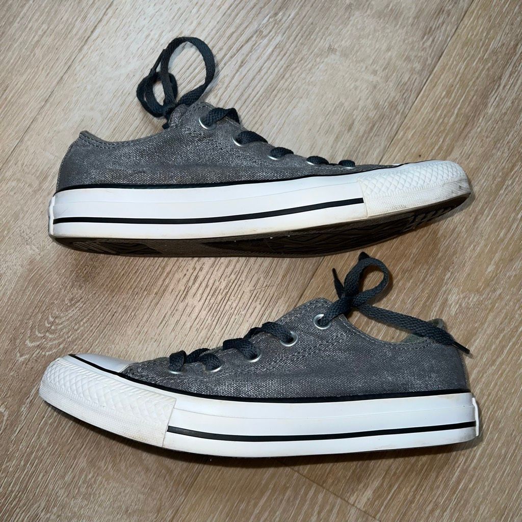 Converse Converse All Star Chuck Taylor Low Top Sneakers, Gray Denim Color, Women’s US 6 Size US 6 / IT 36 - 8 Thumbnail