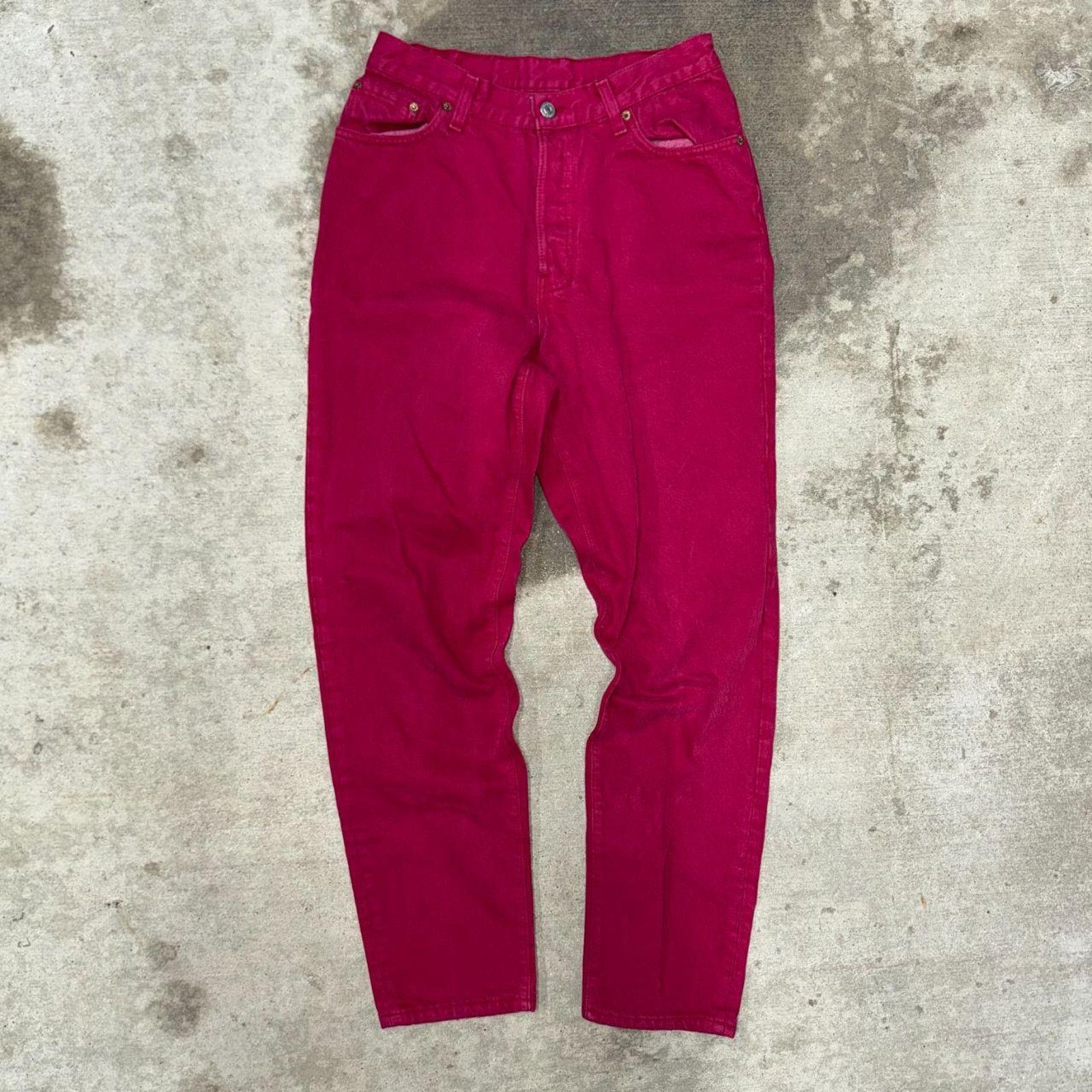 Levi's Vintage y2k levis strauss denim over dyed red 90s jeans Size 32" / US 10 / IT 46 - 2 Thumbnail