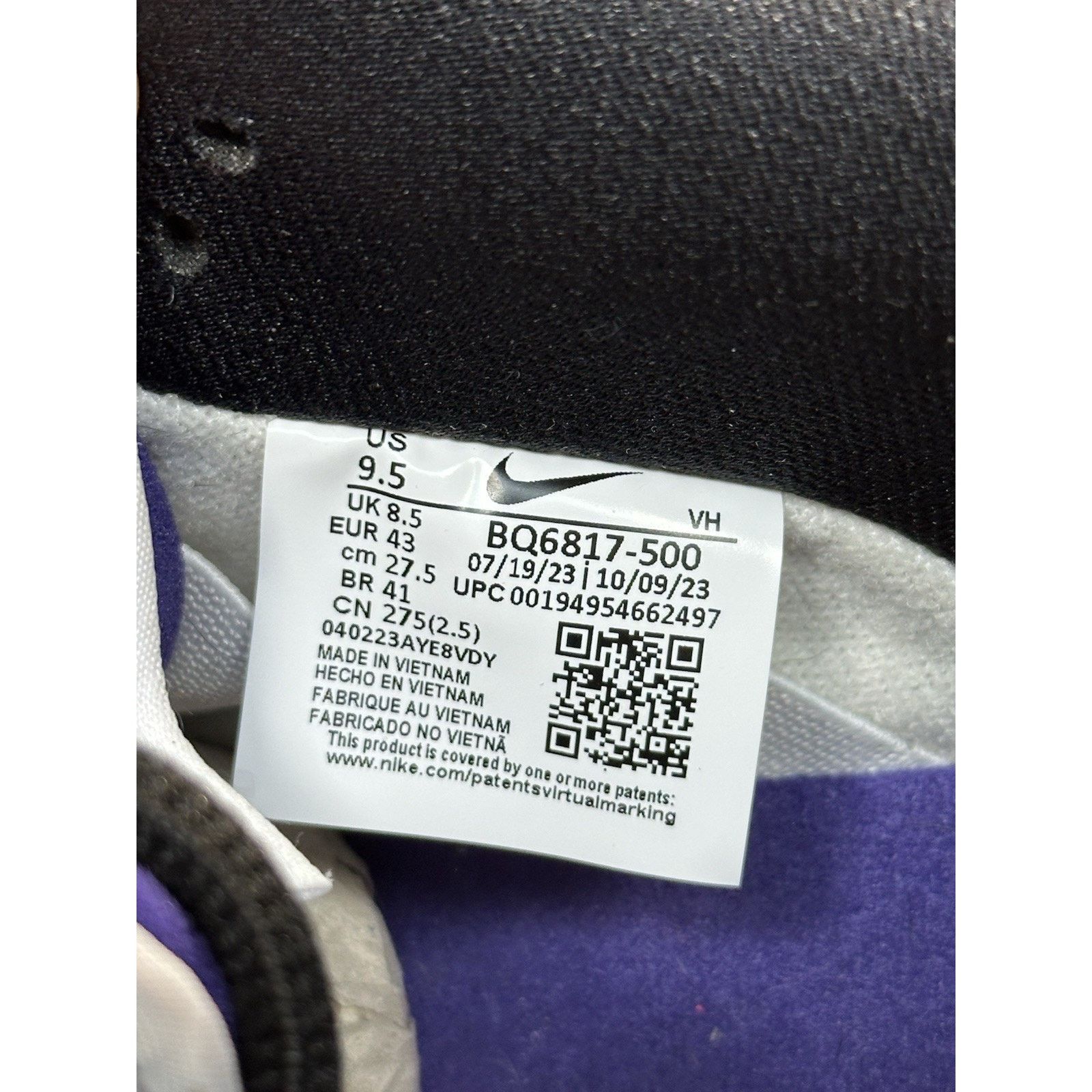 Nike Nike Dunk SB Low Court Purple - Size 9.5 Size US 9.5 / EU 42-43 - 7 Thumbnail
