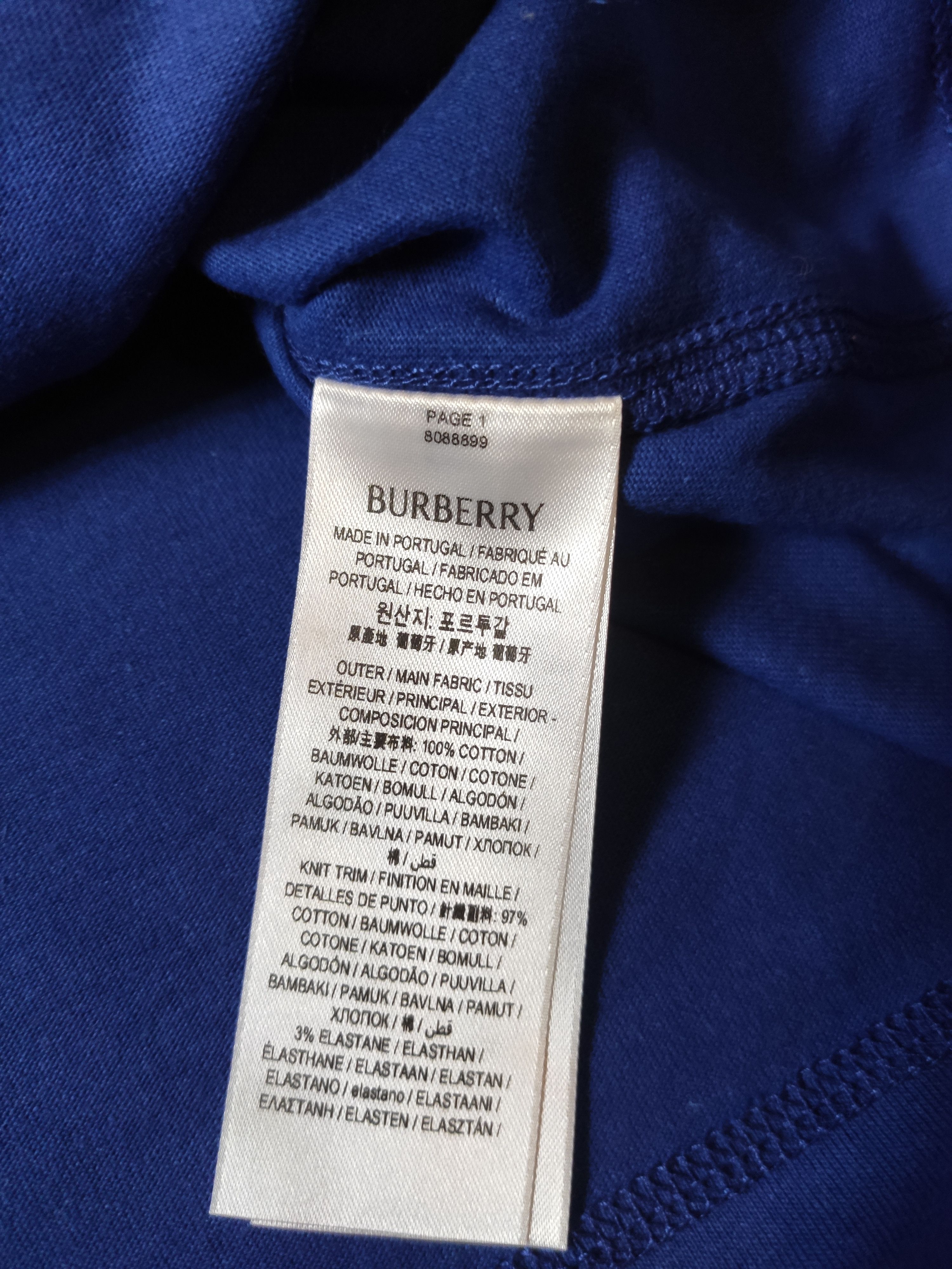 Burberry burberry t-shirt M blue burberry inspire foundation luxury Size US M / EU 48-50 / 2 - 7 Thumbnail