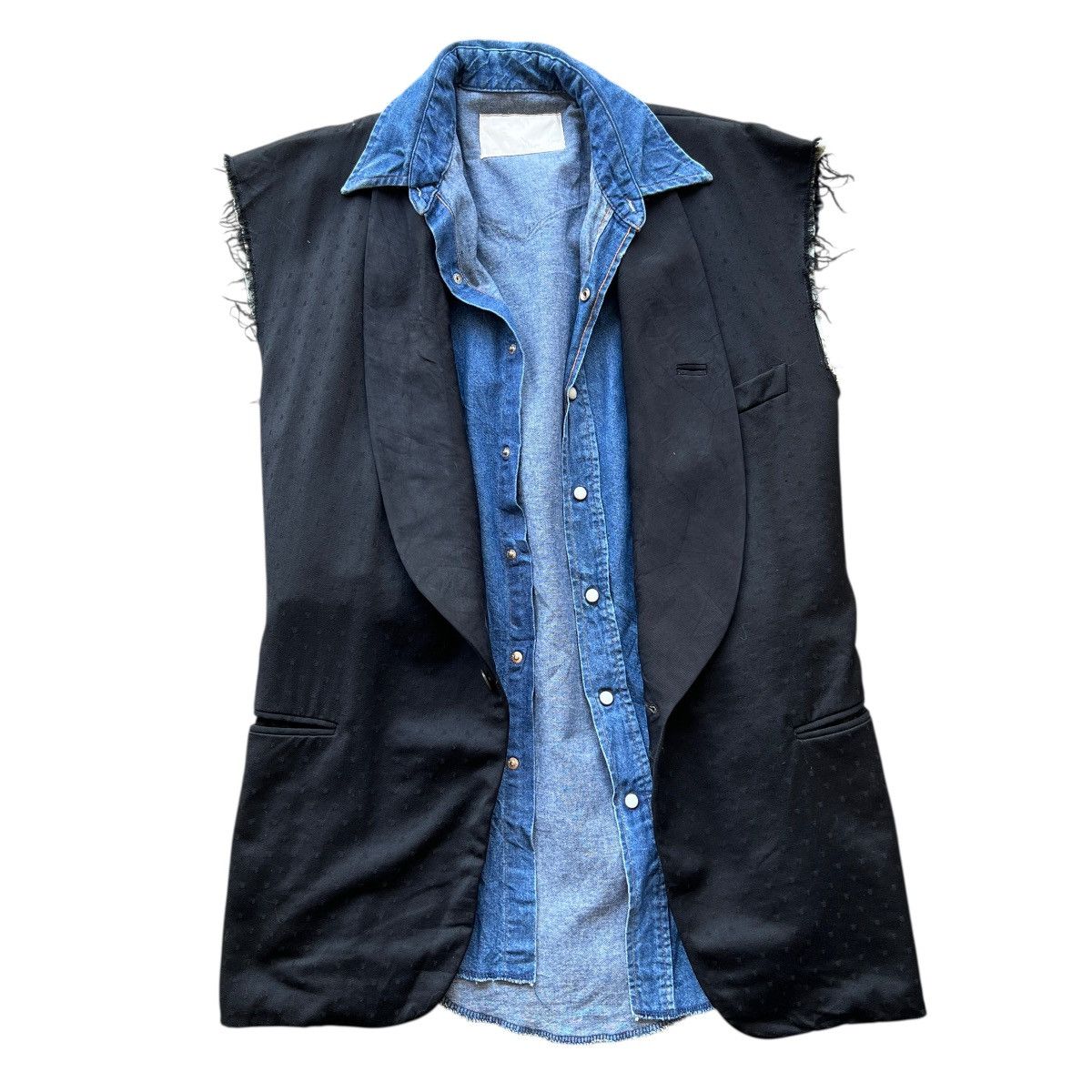 Japanese Brand Gilet Rework Remake Lazer Hybrid Vest made in japa Size US M / EU 48-50 / 2 - 2 Thumbnail