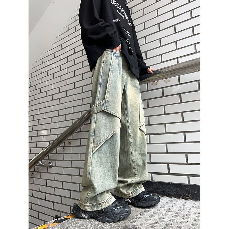 Japanese Brand Vintage men's loose washed tie-dye flared jeans Size US 32 / EU 48 - 3 Thumbnail