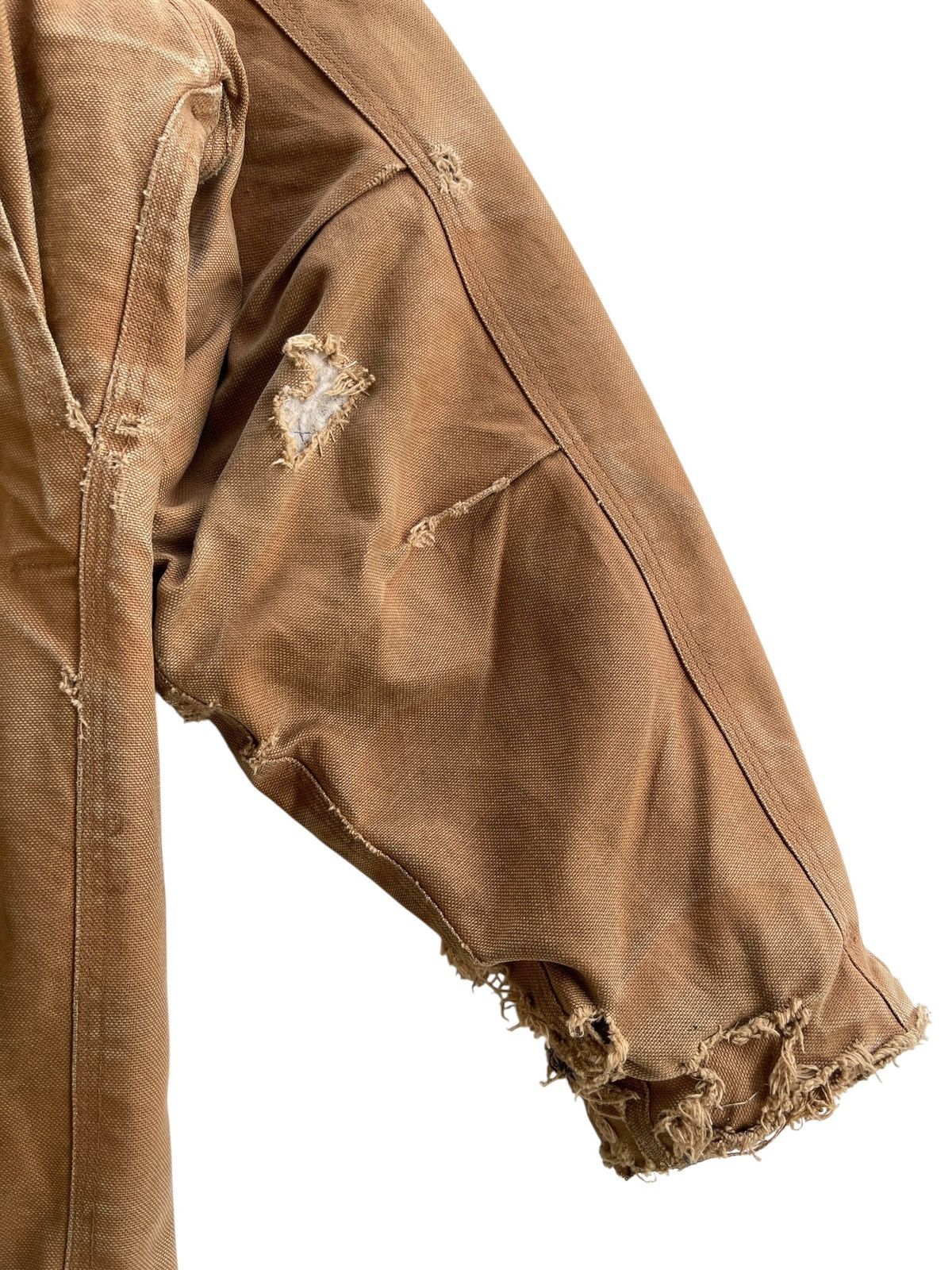 Vintage DISTRESSED❗️1990s Thrashed Workwear Jacket Size US XL / EU 56 / 4 - 15 Thumbnail