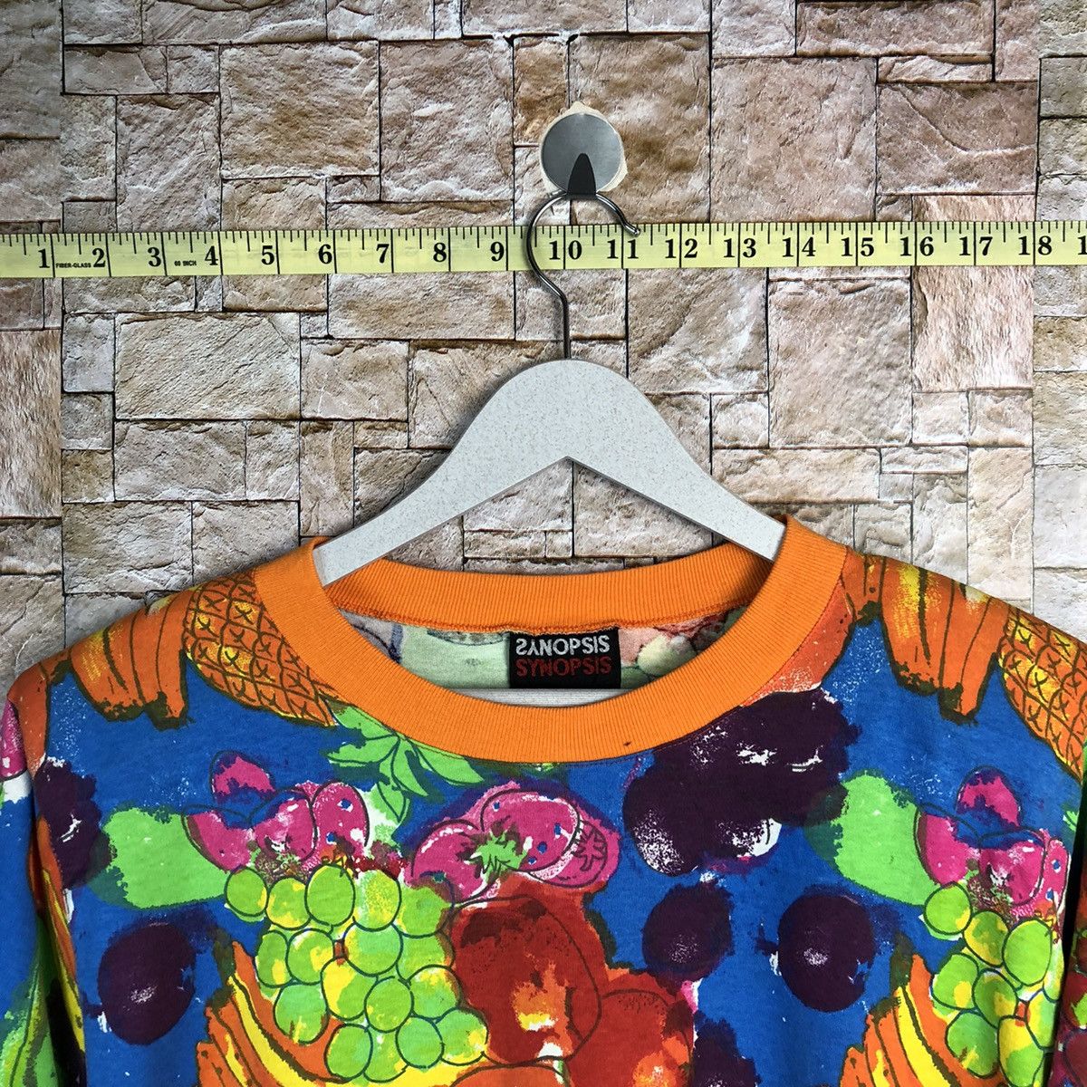 Japanese Brand Synopsis mix fruits T-Shirt #A281 Size US M / EU 48-50 / 2 - 4 Thumbnail
