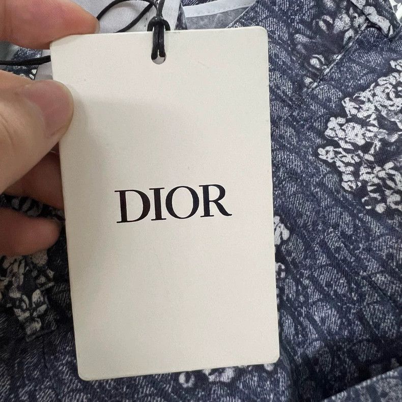 DENIM TEARS × Dior Gucci Denim Tears co-branded full-print logo shorts 2501-Ne Size US 28 / EU 44 - 5 Thumbnail