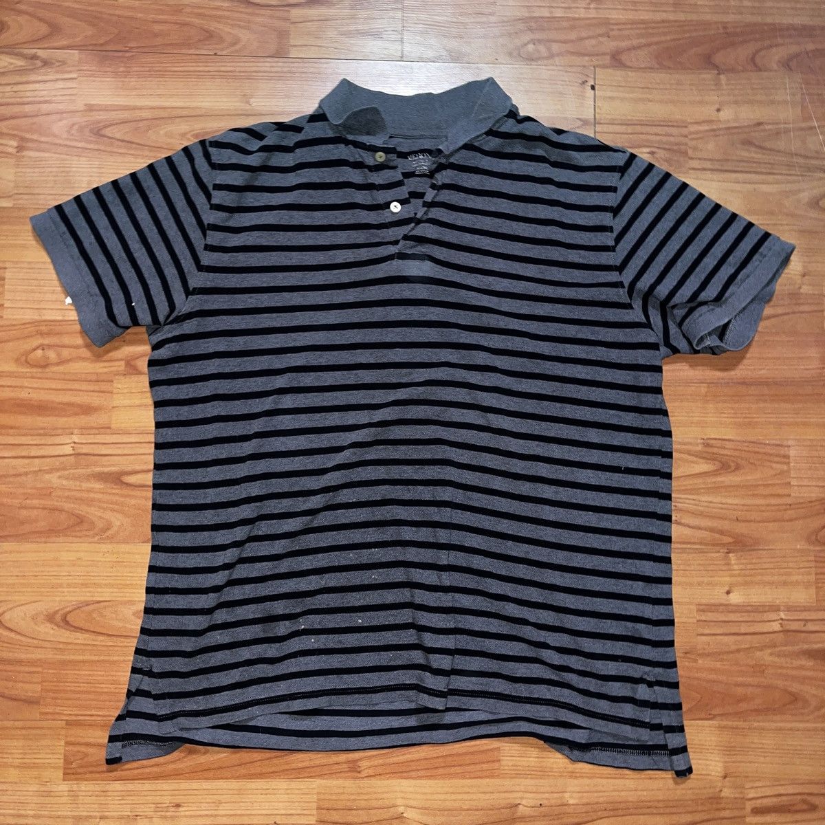 Other Vintage Striped Polo Shirt Size XL Y2K 00’s Stained Size US XL / EU 56 / 4 - 1 Thumbnail