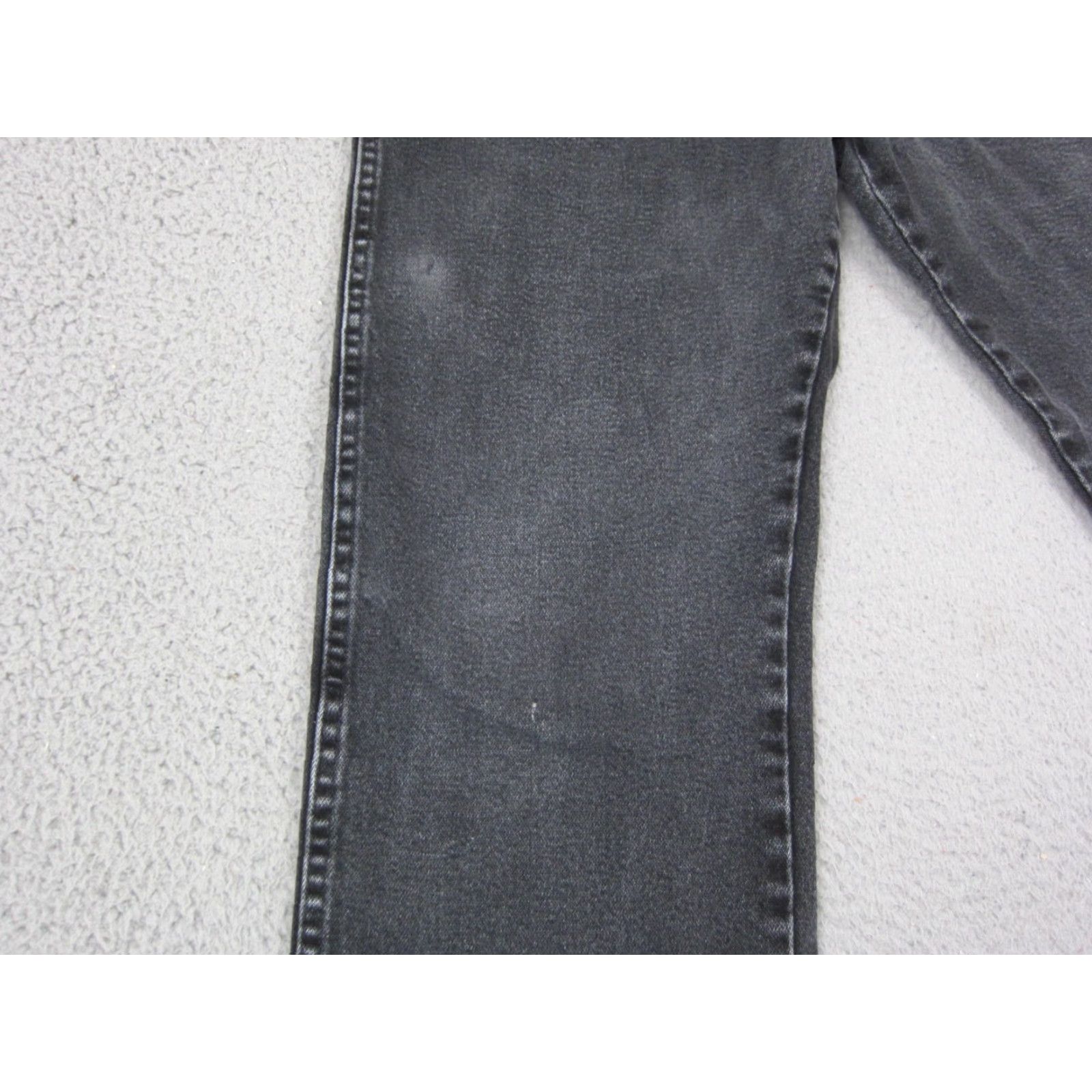 Wrangler Wrangler Jeans Slim Straight Denim 36x30 Black 5-Pocket stretch Cowboy Mens Regular Gear & Logo Zipper Denim Wash Dark Vintage: No Size US 36 / EU 52 - 6 Thumbnail
