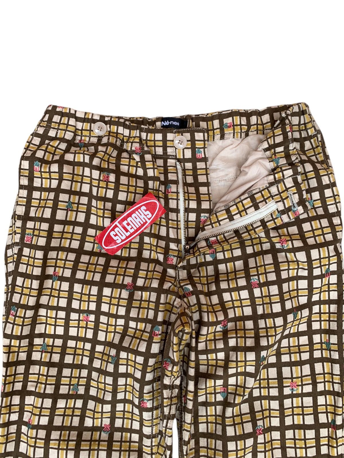 Issey Miyake × Japanese Brand × Ne-Net Ne net tartan pants Size 31" - 5 Thumbnail