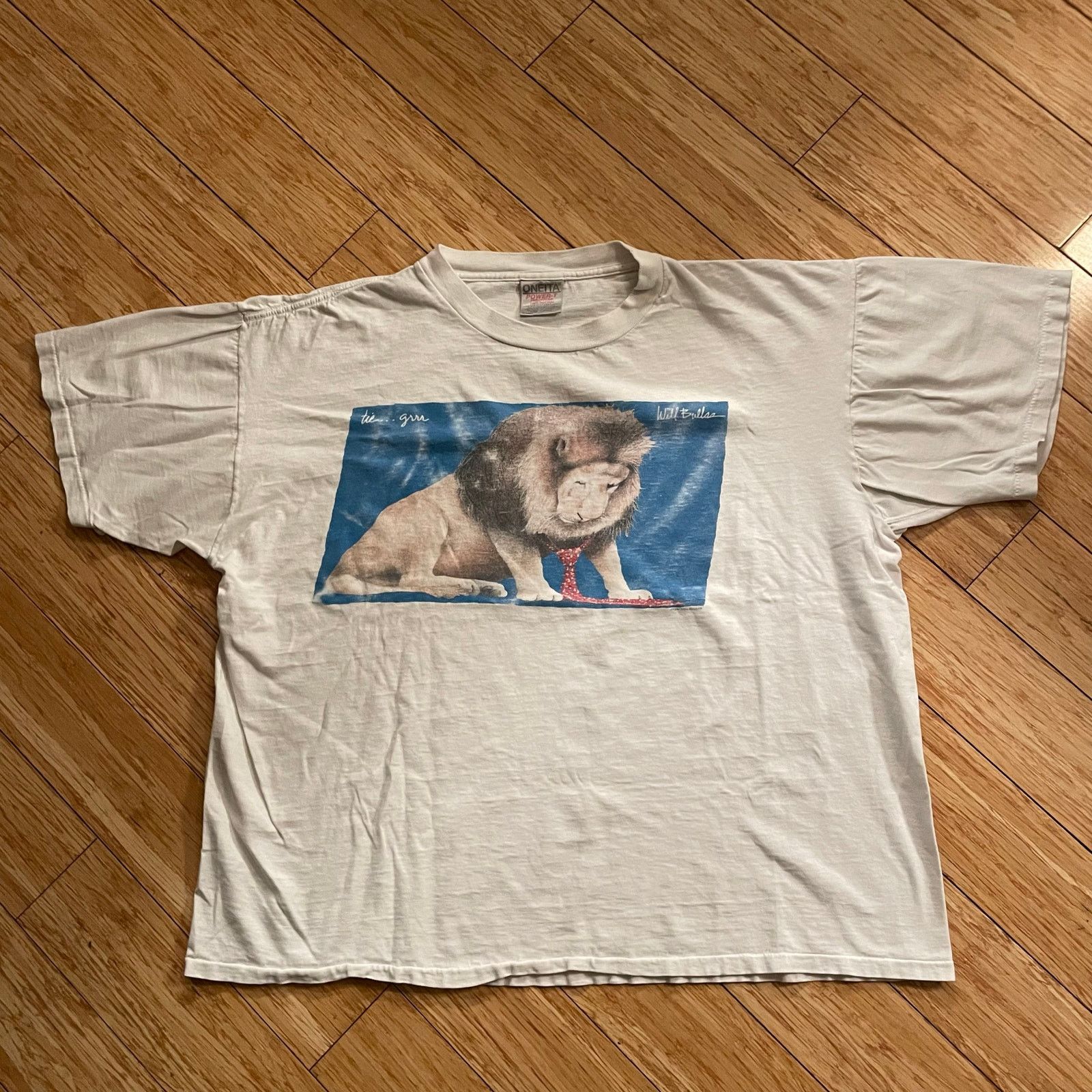 90s WILL BULLAS 犬 アート Tシャツ Other Vintage 90s Will Bullas Lion T-Shirt retro artist tee | Grailed