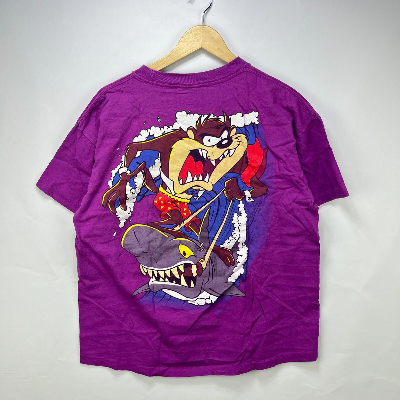 Other Vintage 90s Taz Looney Tunes Shark T-Shirt Large Size US L / EU 52-54 / 3 - 1 Thumbnail