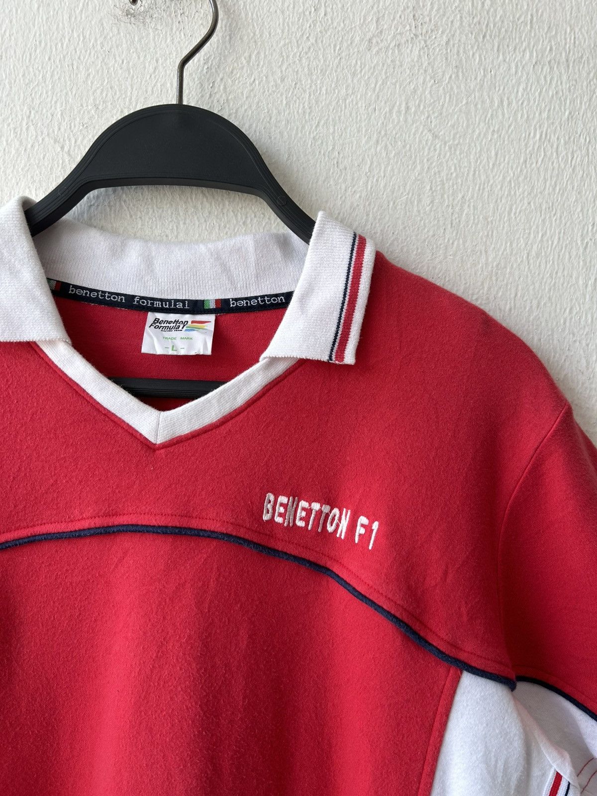 Benetton Benetton Formula 1 Collar Shirt Size L / US 10 / IT 46 - 6 Thumbnail