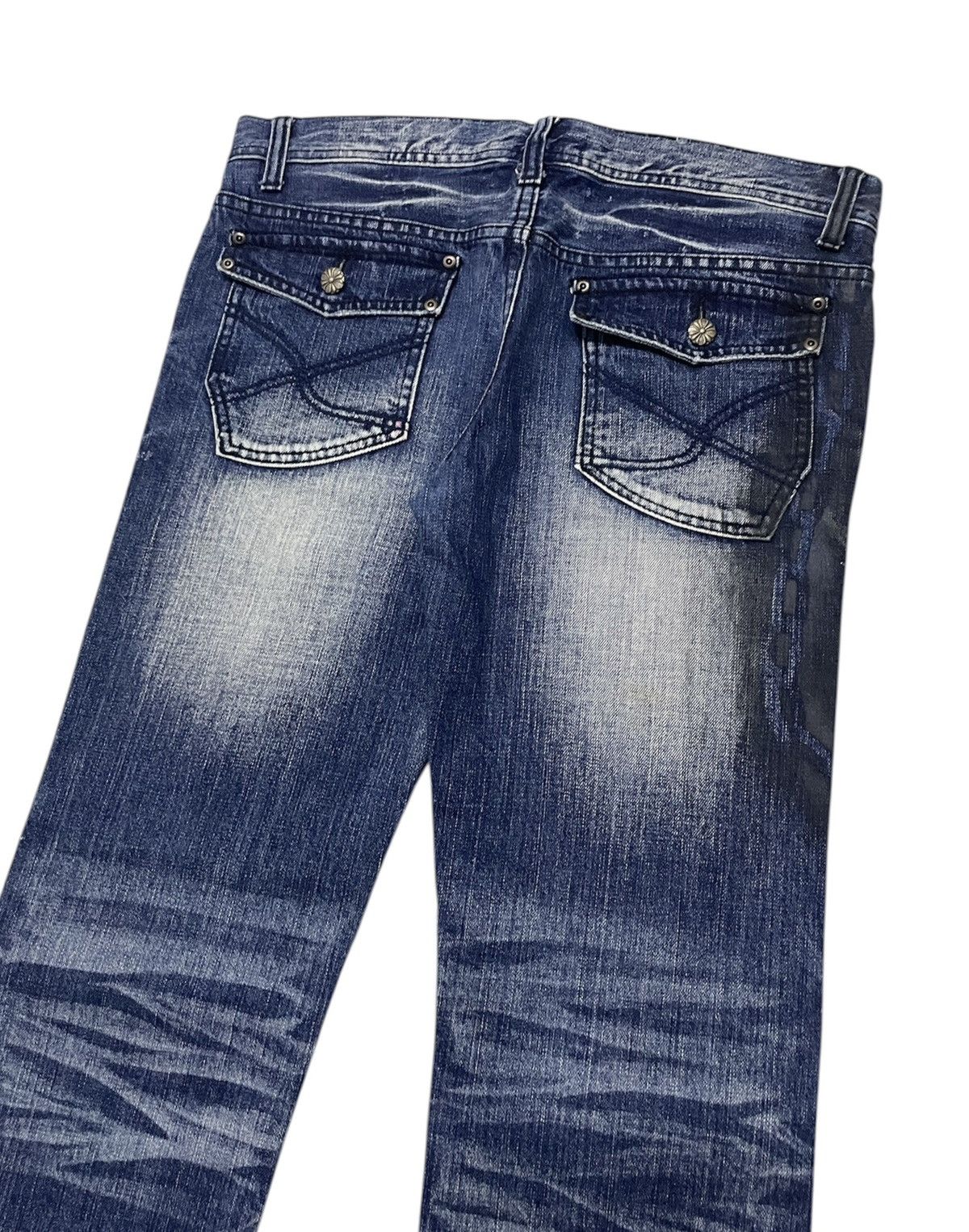 If Six Was Nine XFRM Japan Distressed Jeans Size US 34 / EU 50 - 7 Thumbnail