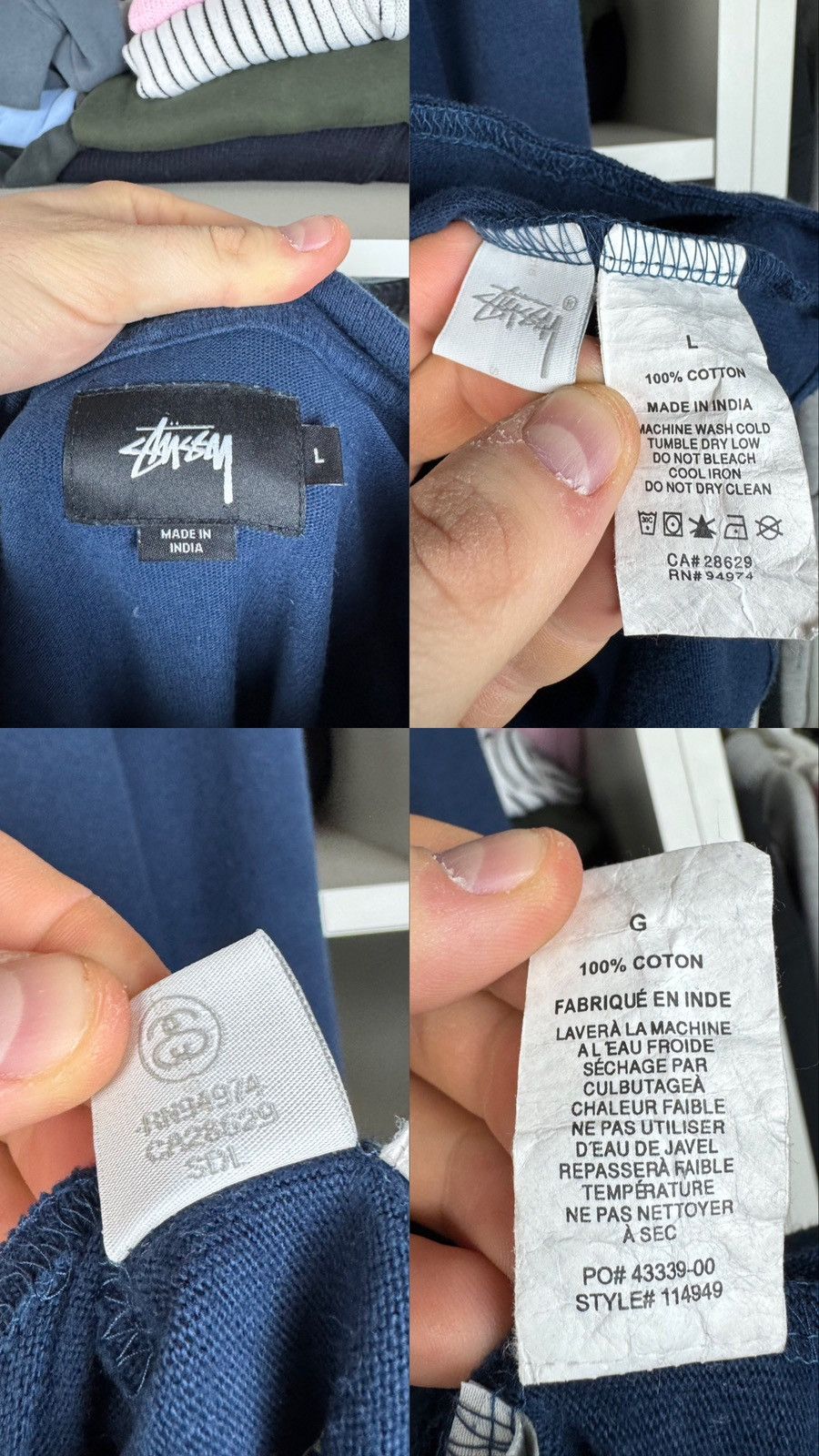 Stussy Stussy Mini Logo Hoodie Size US L / EU 52-54 / 3 - 6 Thumbnail