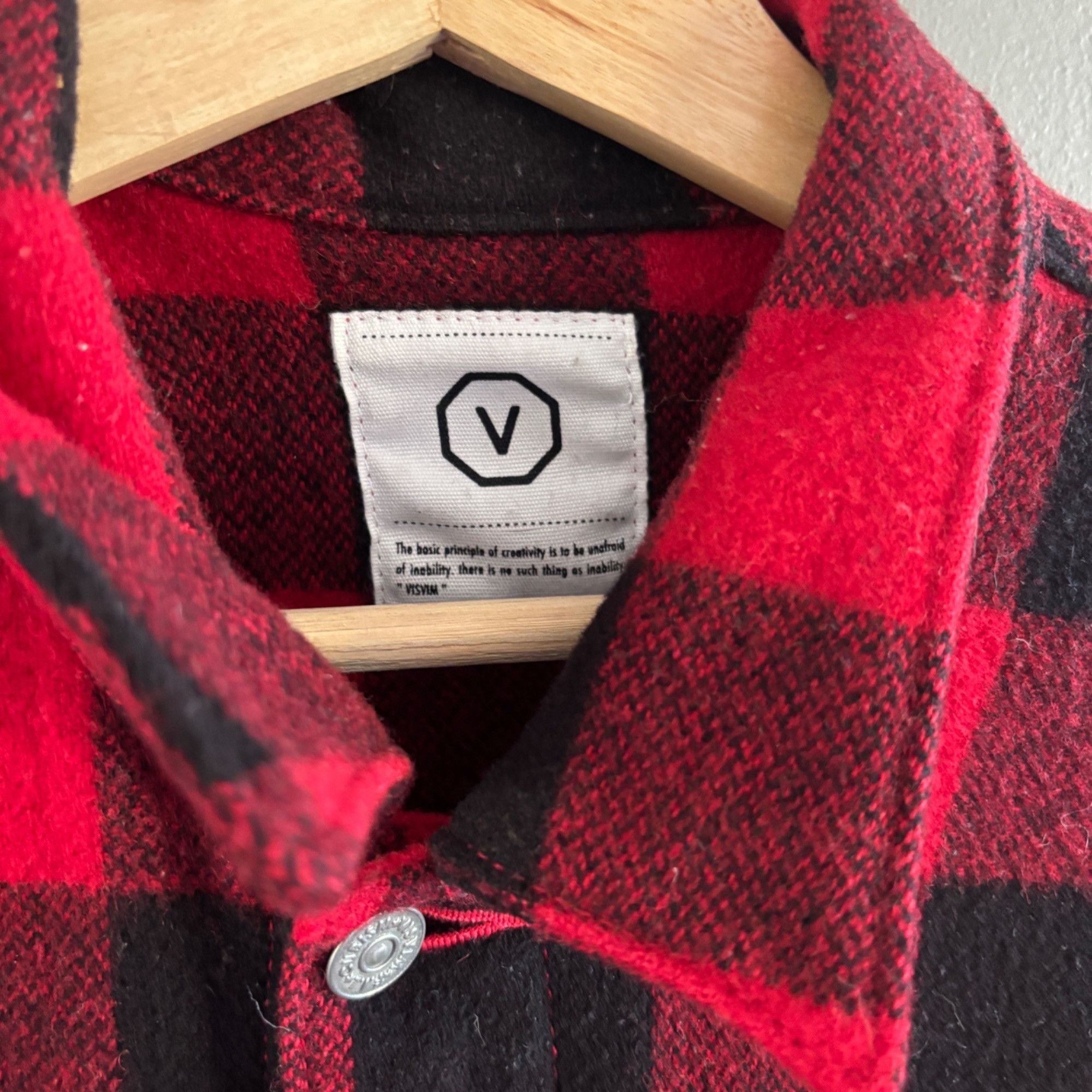 Visvim Visvim Japan Men's S Buffalo Plaid Layered Wool Flannel Jack Size US S / EU 44-46 / 1 - 3 Thumbnail