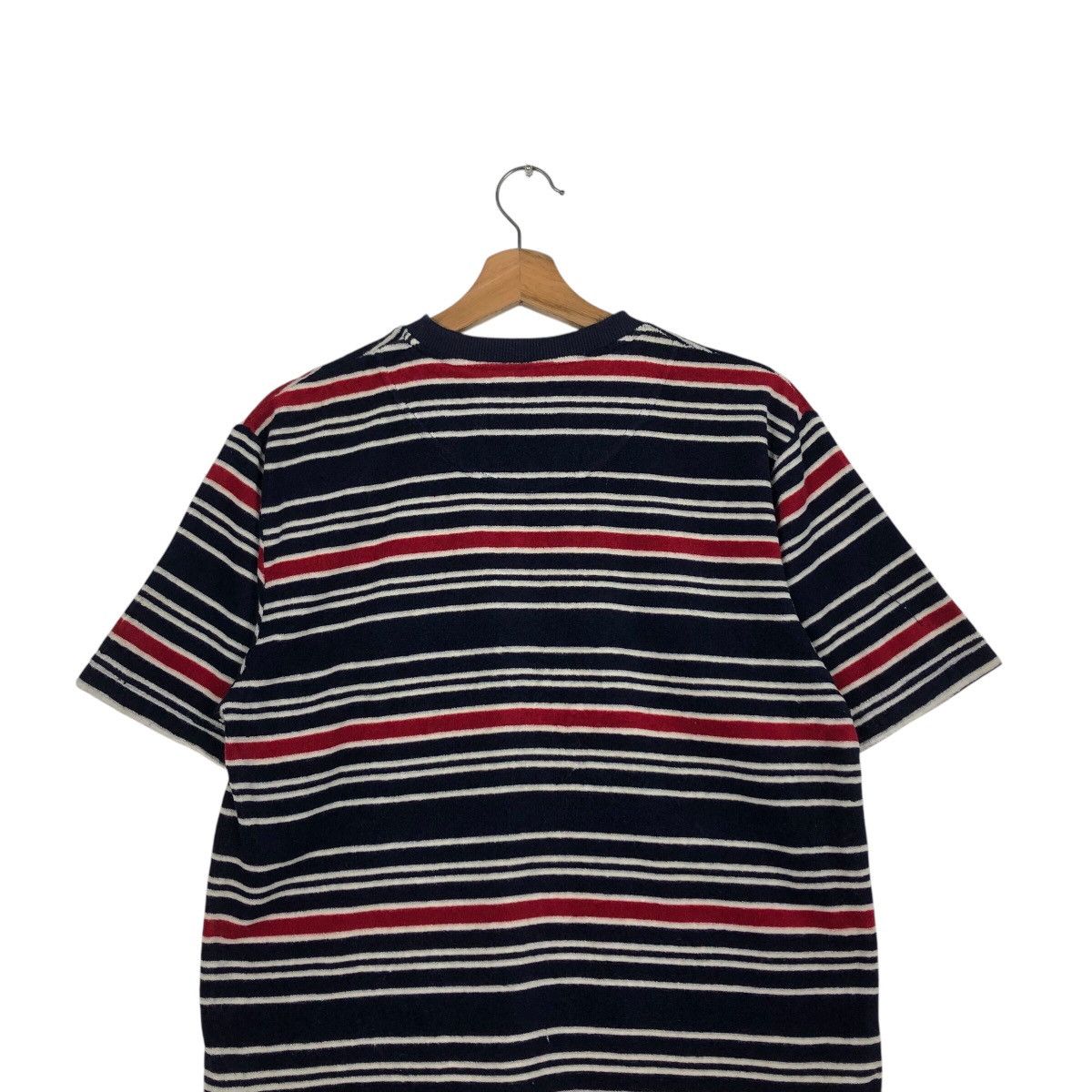 Japanese Brand 📌Vintage Striped Design T-Shirt Round Neck Piko Size US M / EU 48-50 / 2 - 10 Thumbnail