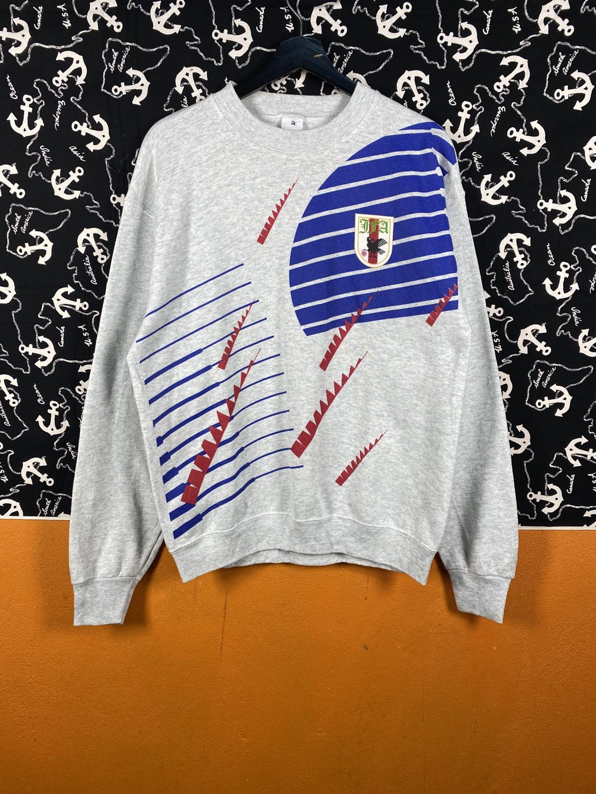 Vintage Vintage Japan FA JFA Graphic Sweatshirt Grey Crewneck Size US L / EU 52-54 / 3 - 3 Thumbnail