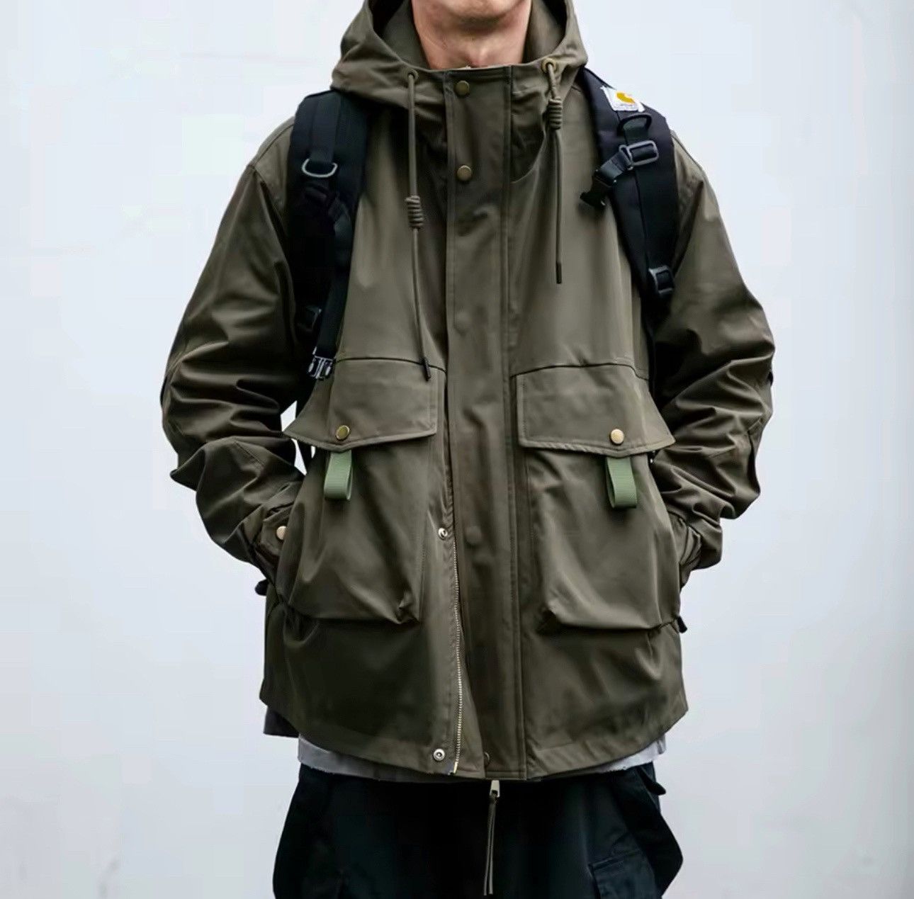 Streetwear Outdoor Multi Pocket Casual Jacket Parkas