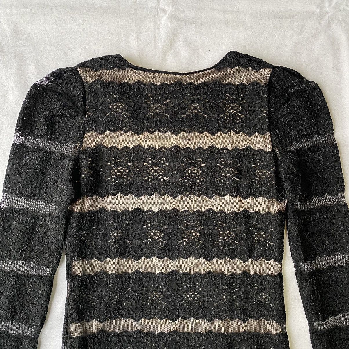 Japanese Brand × Vintage Vintage Y2K Brocade Mesh Top JPG Style Size M / US 6-8 / IT 42-44 - 9 Thumbnail