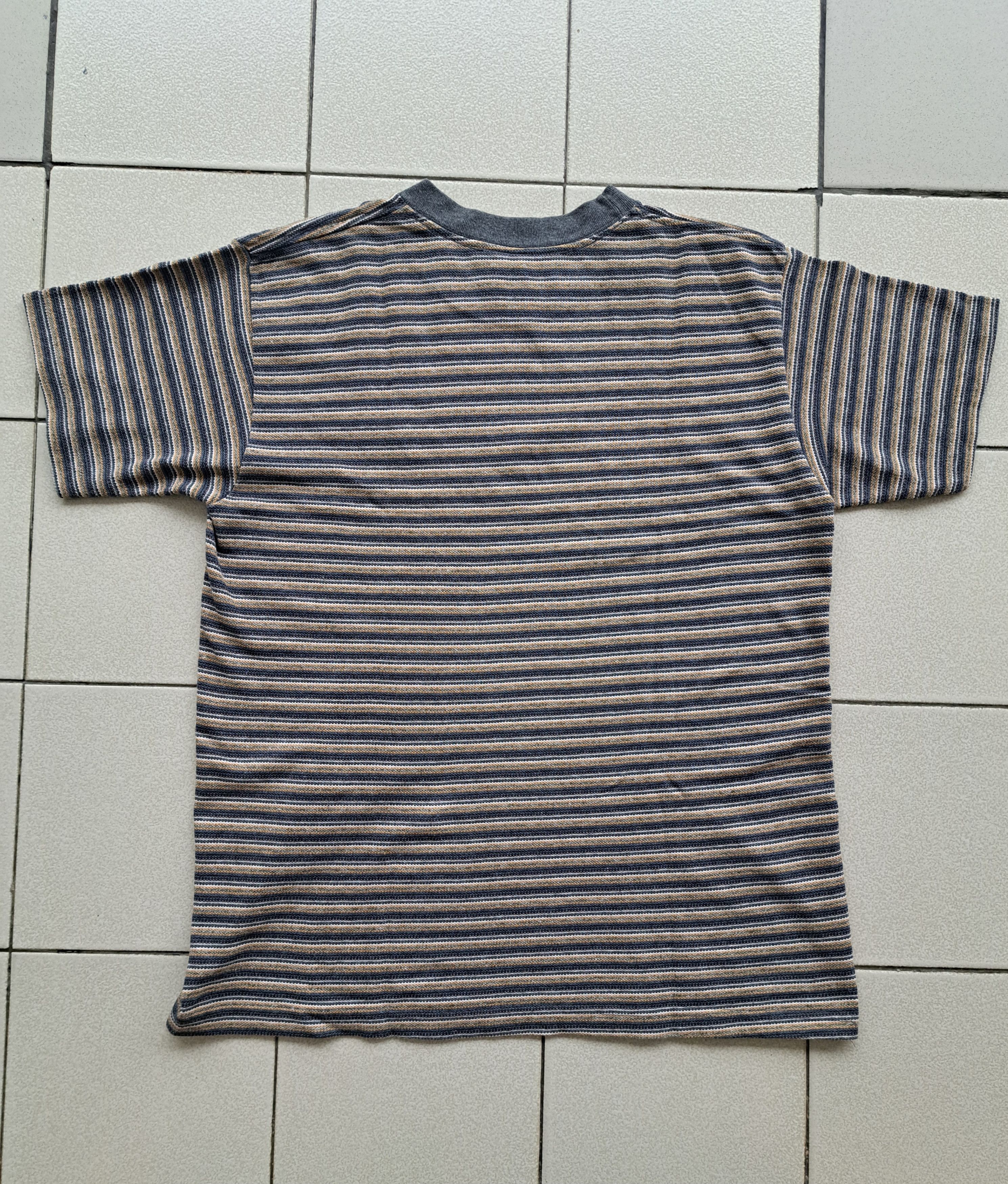 Hang Ten × Vintage Vintage Hang Ten Striped texture T-Shirt Size US L / EU 52-54 / 3 - 3 Thumbnail
