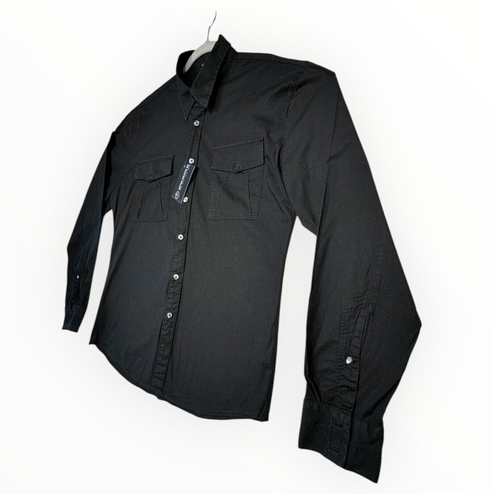 Firetrap Firetrap Shirt Men's UK Size 2XL Black Long Sleeve Size US XXL / EU 58 / 5 - 3 Thumbnail