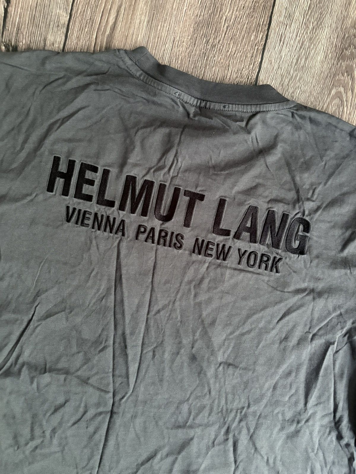 Helmut Lang Helmut Lang Vienna Paris New York Logo T-Shirt Size US L / EU 52-54 / 3 - 6 Thumbnail