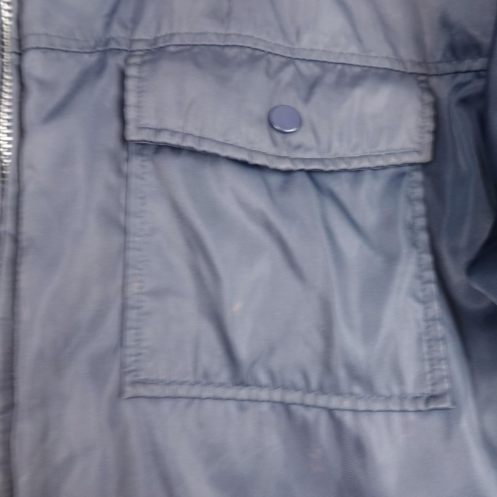 Sears VINTAGE Sears Bomber Jacket Mens XLTall Navy Fur Trim Full Zip 80s Outdoor Workwear Size US XL / EU 56 / 4 - 7 Thumbnail