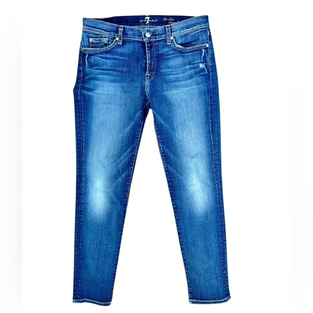 7 For All Mankind 7 For All Mankind Slim Cigarette Skinny Jean Women Size 32. Size 32" / US 10 / IT 46 - 3 Thumbnail