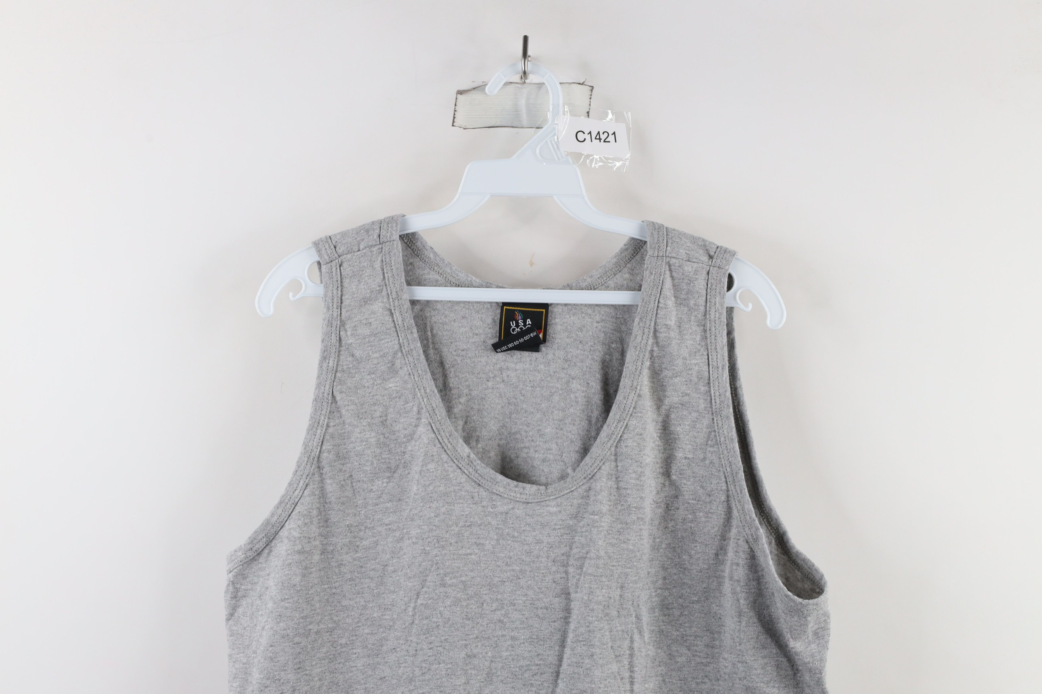 Vintage Vintage 90s USA Olympics Tank Top T-Shirt Heather Gray USA Size US XL / EU 56 / 4 - 2 Thumbnail