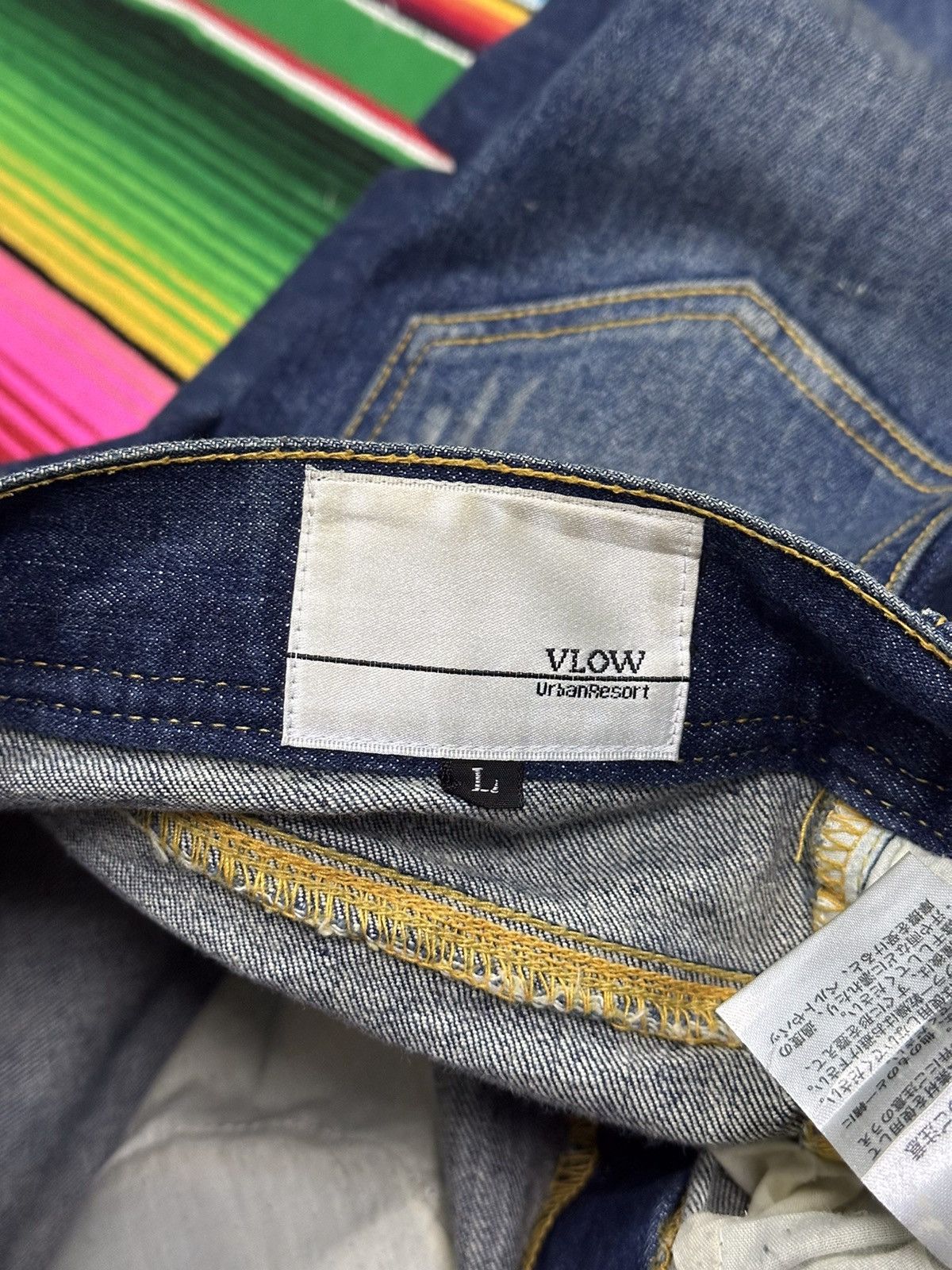 Japanese Brand 💥 Japanese Brand 💥 Vlow Denim Crazy Design 💥 Size US 32 / EU 48 - 10 Thumbnail